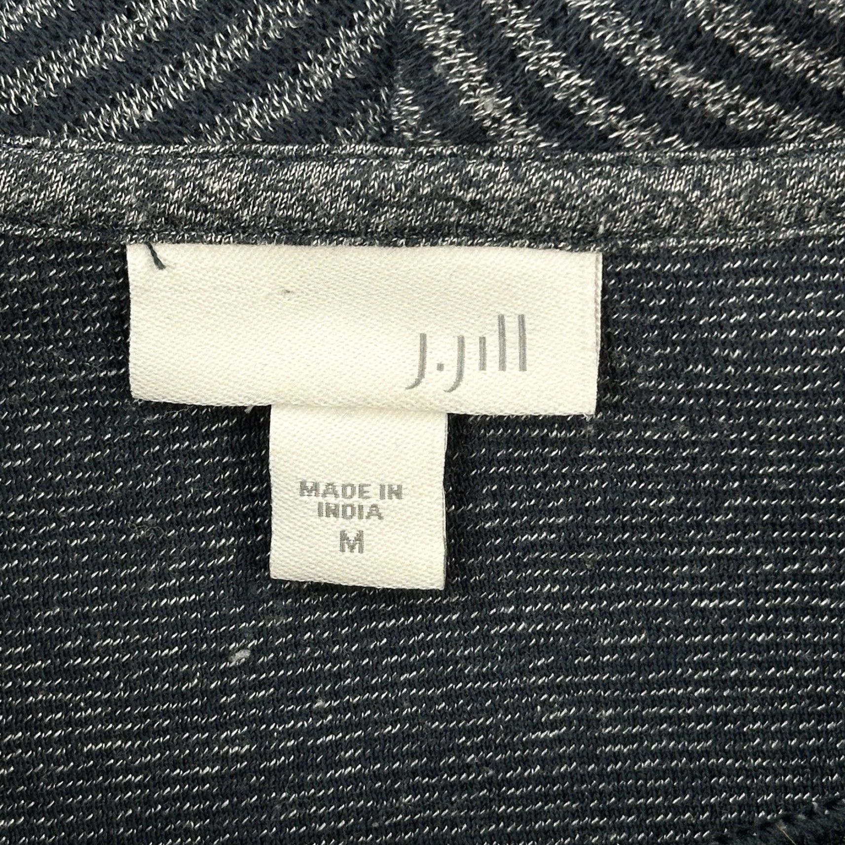 J. Jill J Jill Fit Sweatshirt Women's Medium Blue Striped Cowl Neck Tunic Pullover Cozy Size M / US 6-8 / IT 42-44 - 6 Thumbnail
