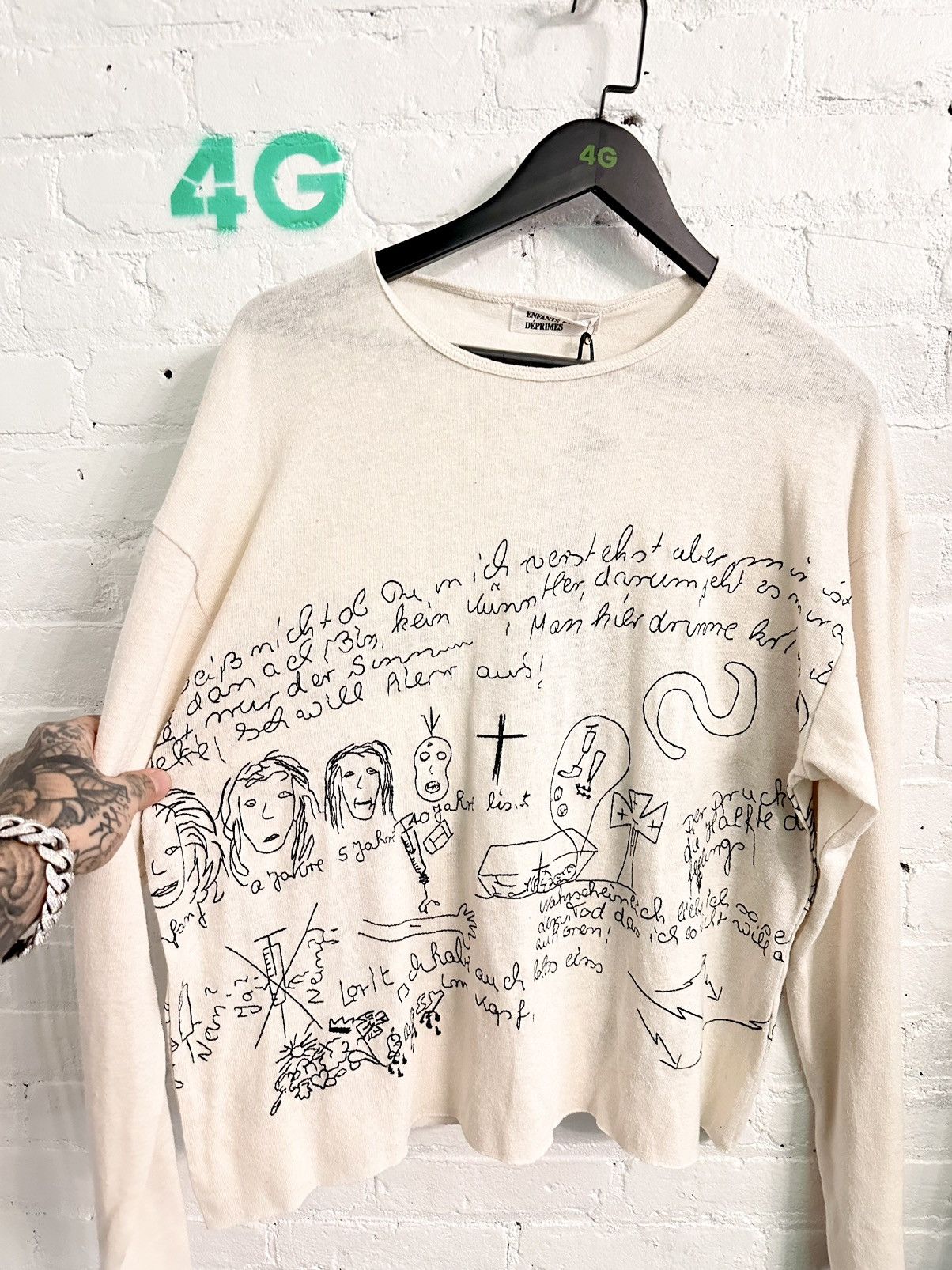 Enfants Riches Deprimes ERD Early ERD FRENCH EMBROIDERED SHIRT Size US L / EU 52-54 / 3 - 15 Thumbnail