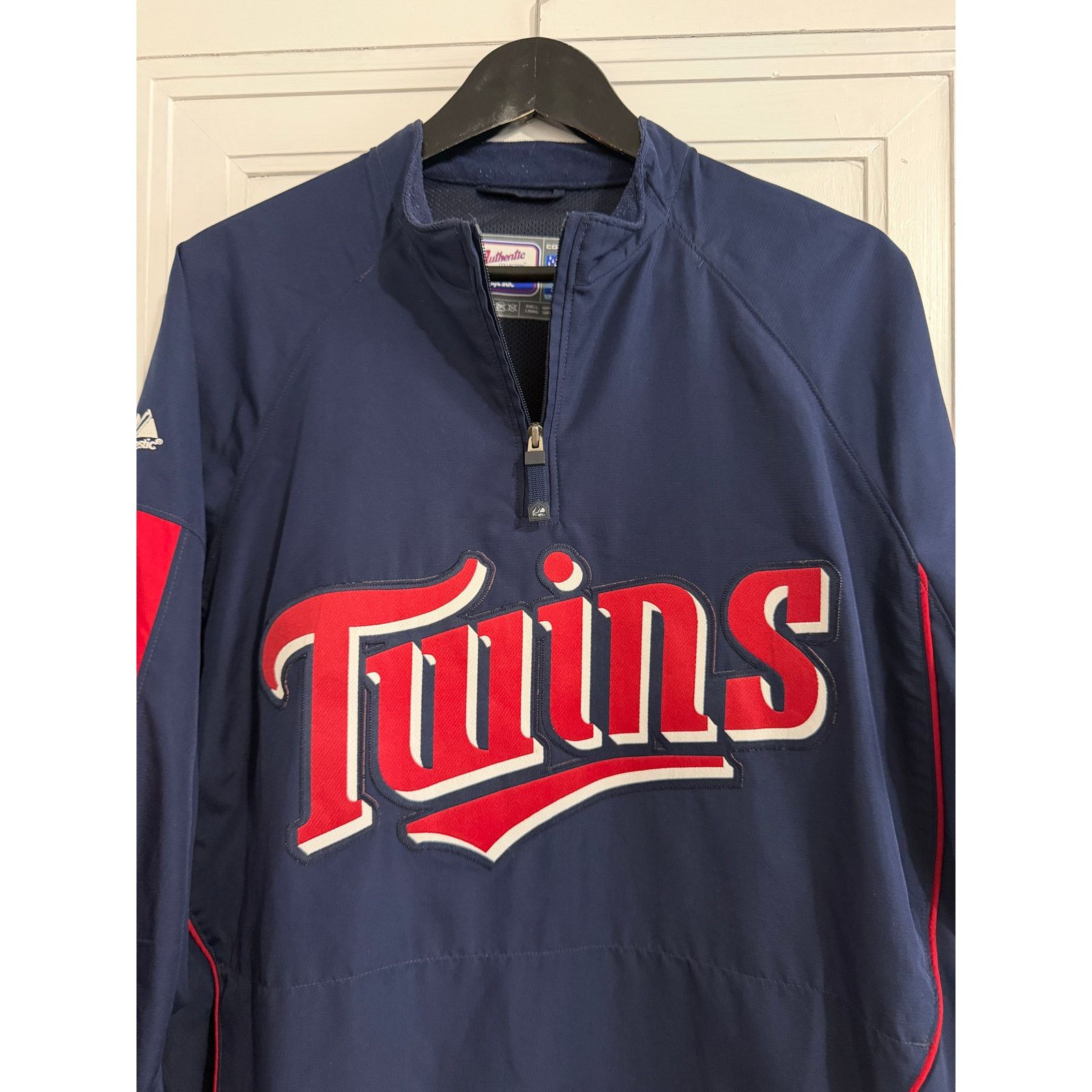 Majestic Minnesota Twins Majestic 1/4-Zip Windbreaker Jacket Size L Size US L / EU 52-54 / 3 - 2 Thumbnail