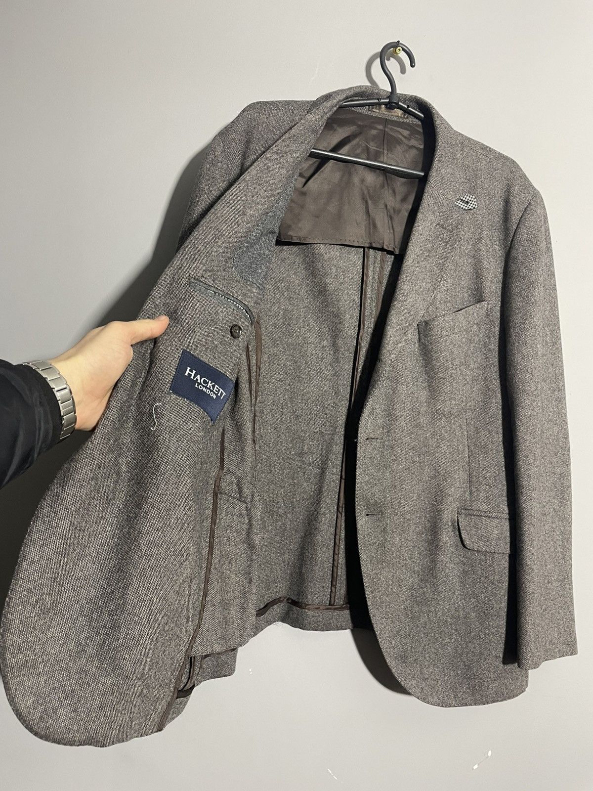 Hackett Hackett London Wool and Cashmere men’s blazer Size 44R - 10 Thumbnail