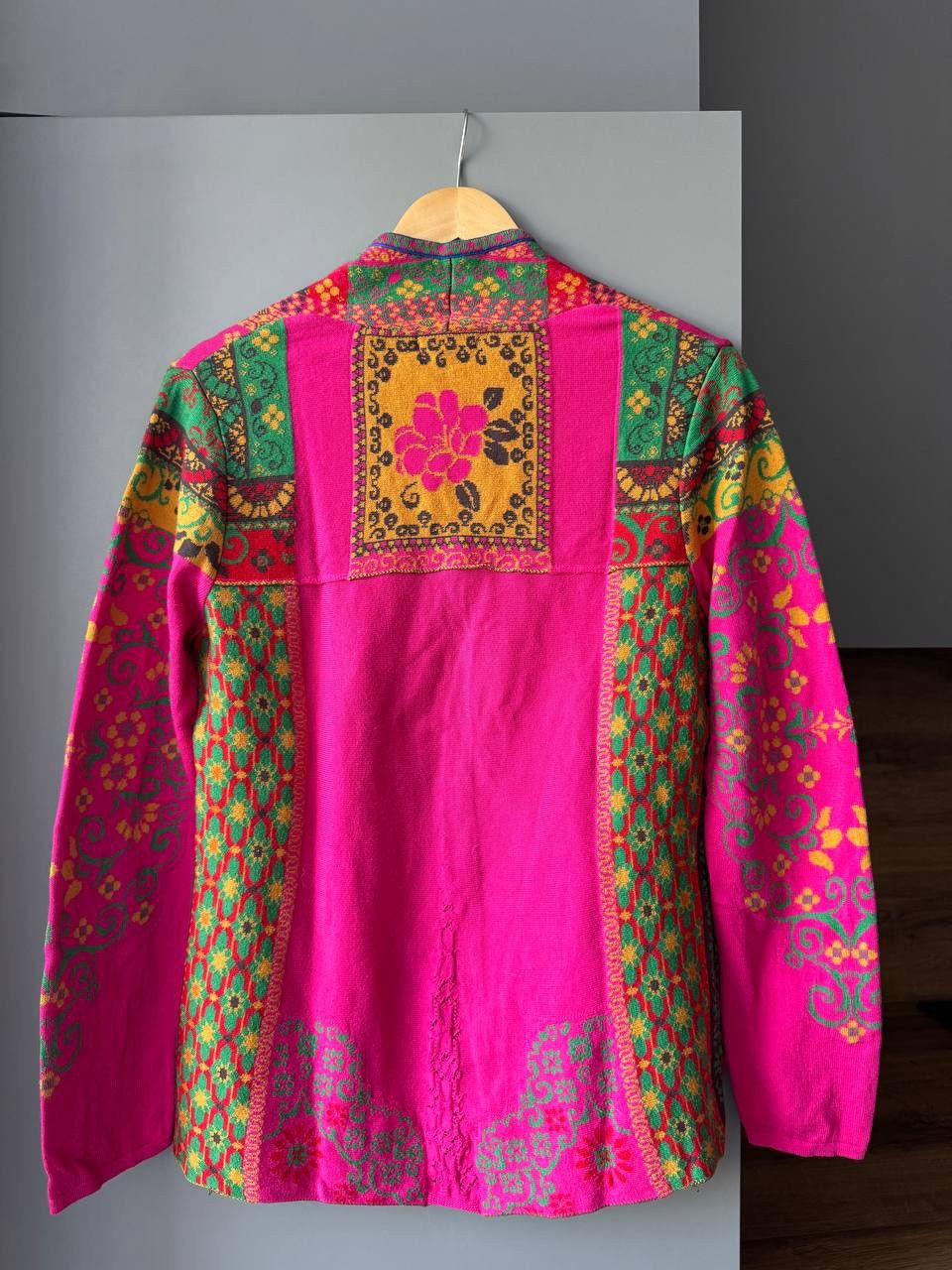 Other Avant Garde Cardigan IVKO Womens Jacquard Boho Motif Flowers Size S / US 4 / IT 40 - 5 Thumbnail
