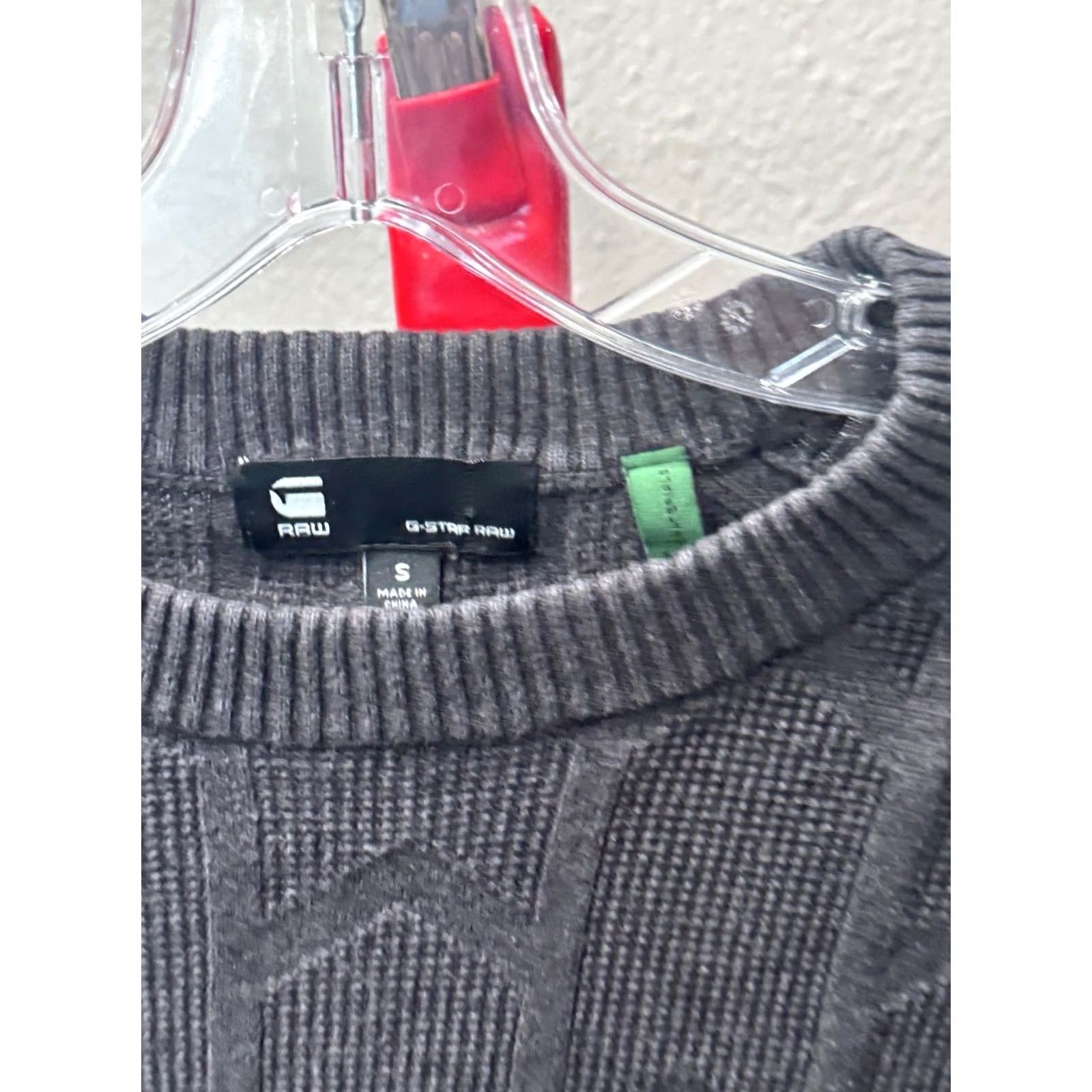 Vintage G Star Raw Gray Knit Sweater S Shirt Mens Small Size US S / EU 44-46 / 1 - 5 Thumbnail