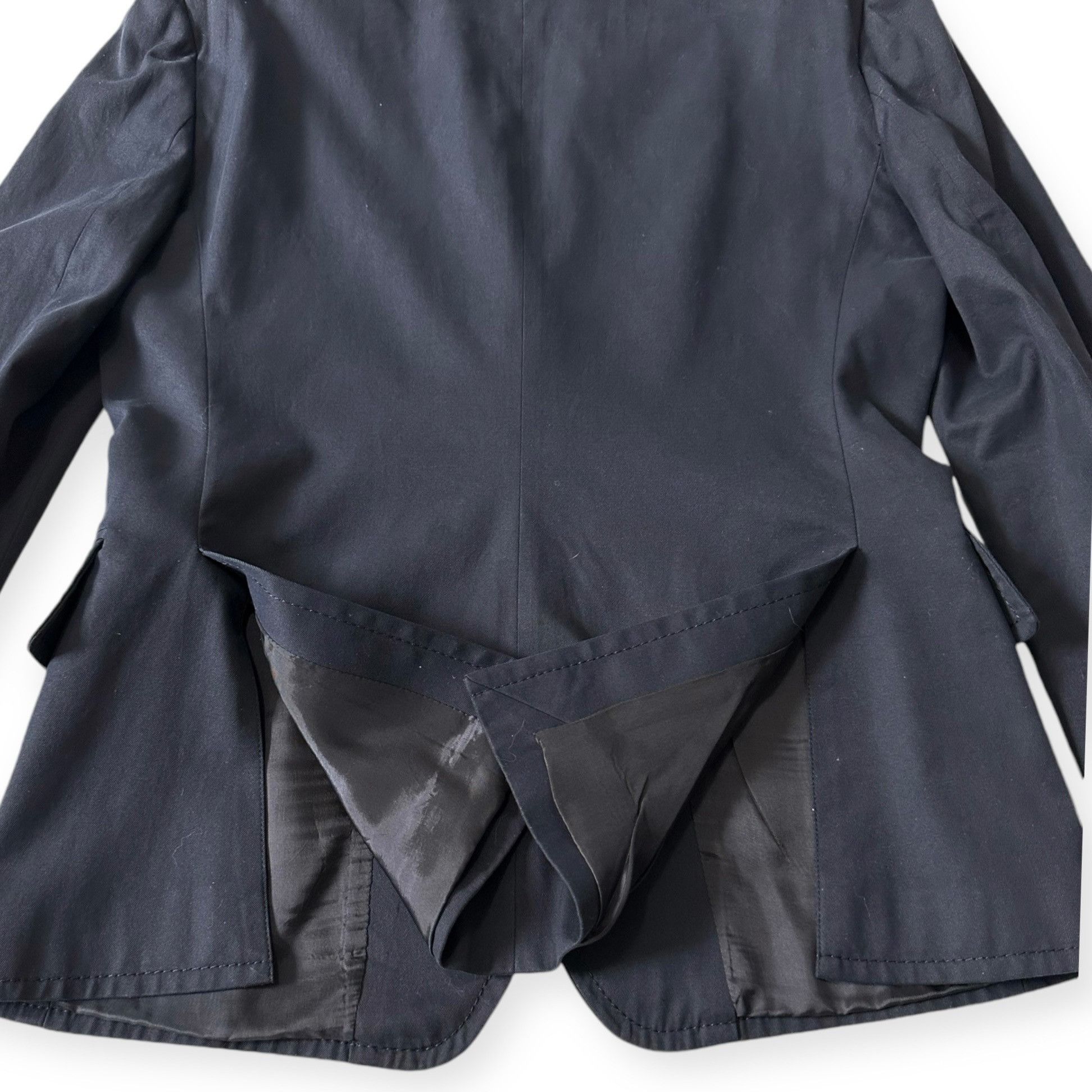 Miu Miu Miu Miu Navy Blue Cotton Blazer Jacket, Size 46 Italy/US 10/ Size L / US 10 / IT 46 - 12 Thumbnail