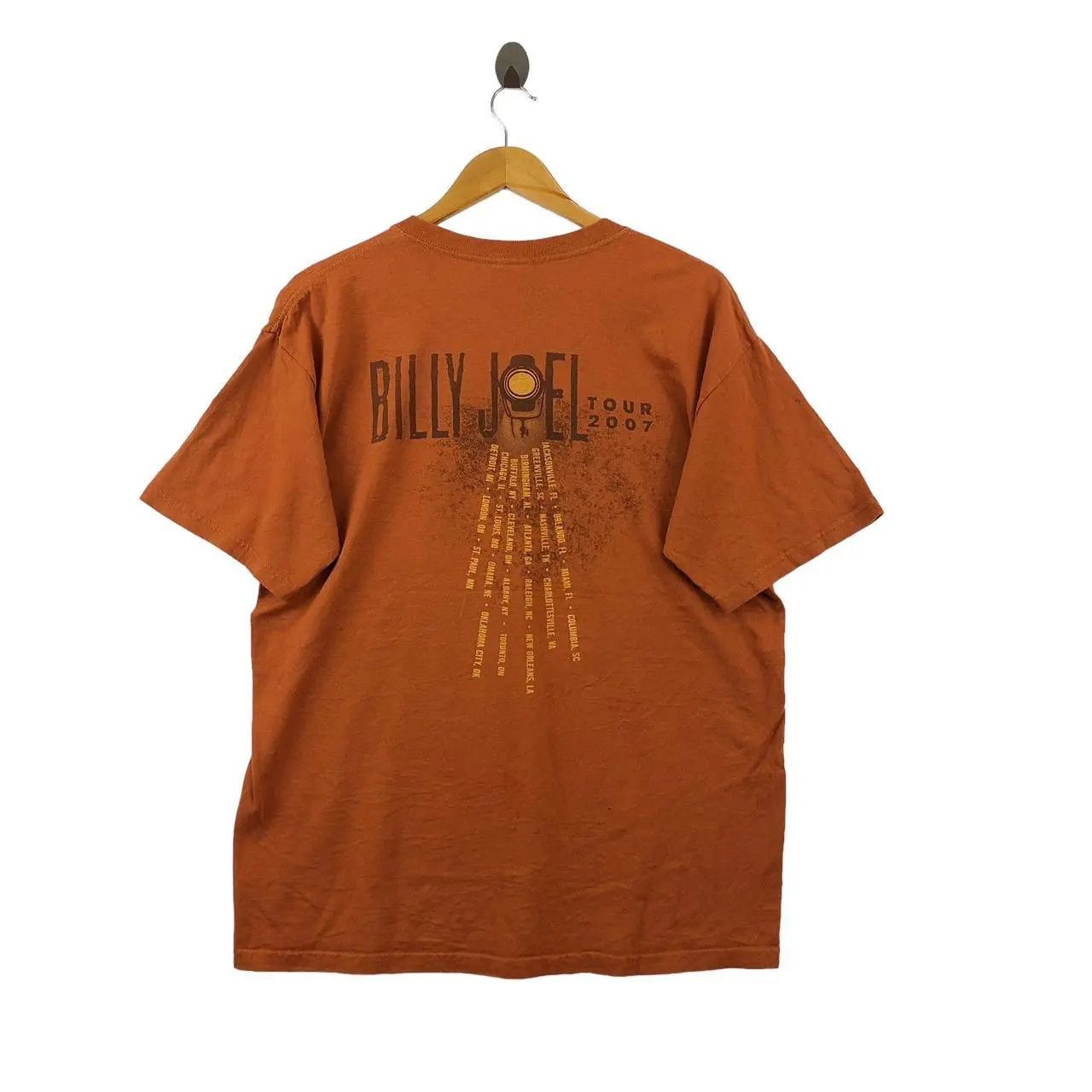 Band Tees Vintage BILLY JOEL Piano Man 2007 Tour Tee Shirt Size US L / EU 52-54 / 3 - 2 Thumbnail
