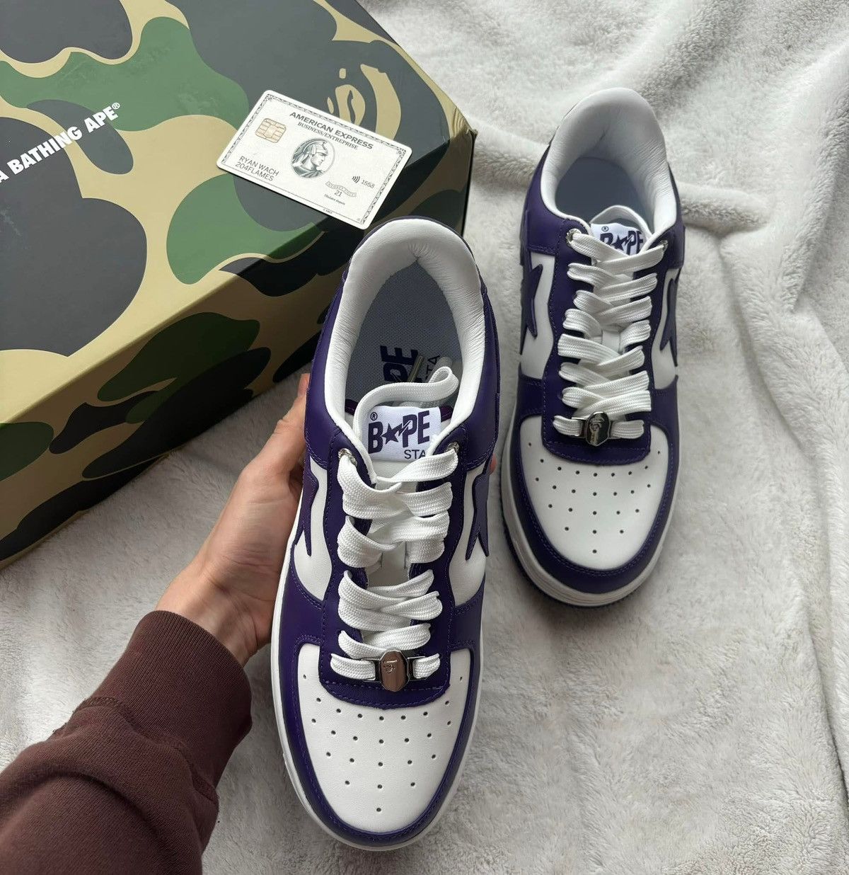 Bape Bape Sta Court Purple Sneakers Size US 9 / EU 42 - 6 Thumbnail