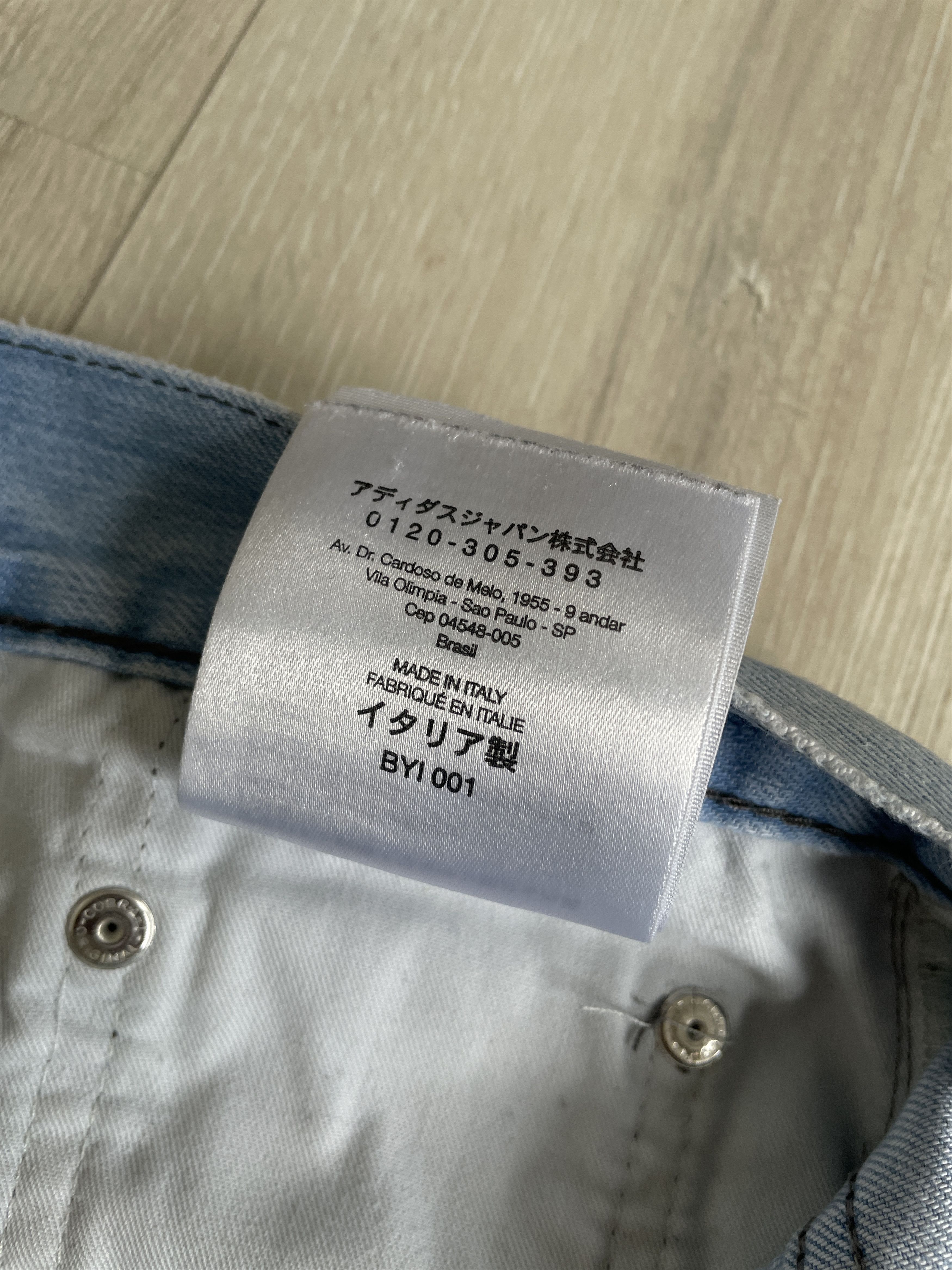 Y-3 Y-3 SS05 logo stitch runway ripped jeans Size US 32 / EU 48 - 14 Thumbnail