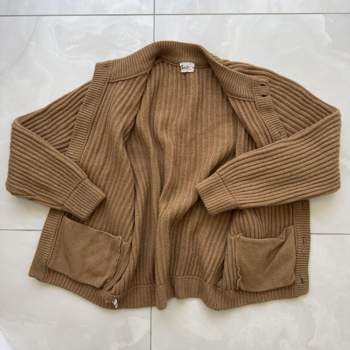 Fedeli Fedeli Camel Hair Cardigan Size US M / EU 48-50 / 2 - 5 Thumbnail