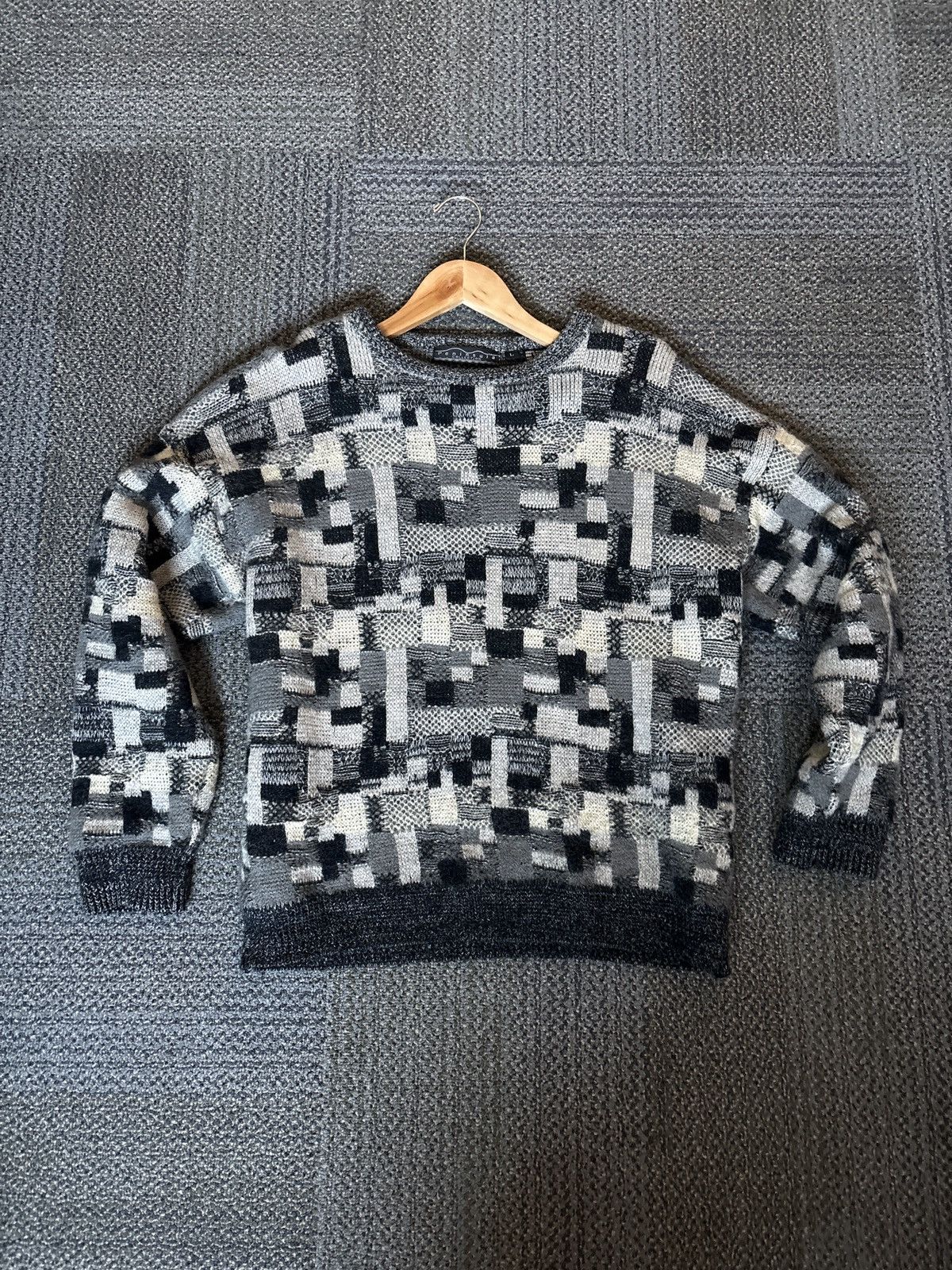 Other CRAZY VINTAGE 60s 100% Wool patchwork sweater Size US L / EU 52-54 / 3 - 1 Thumbnail