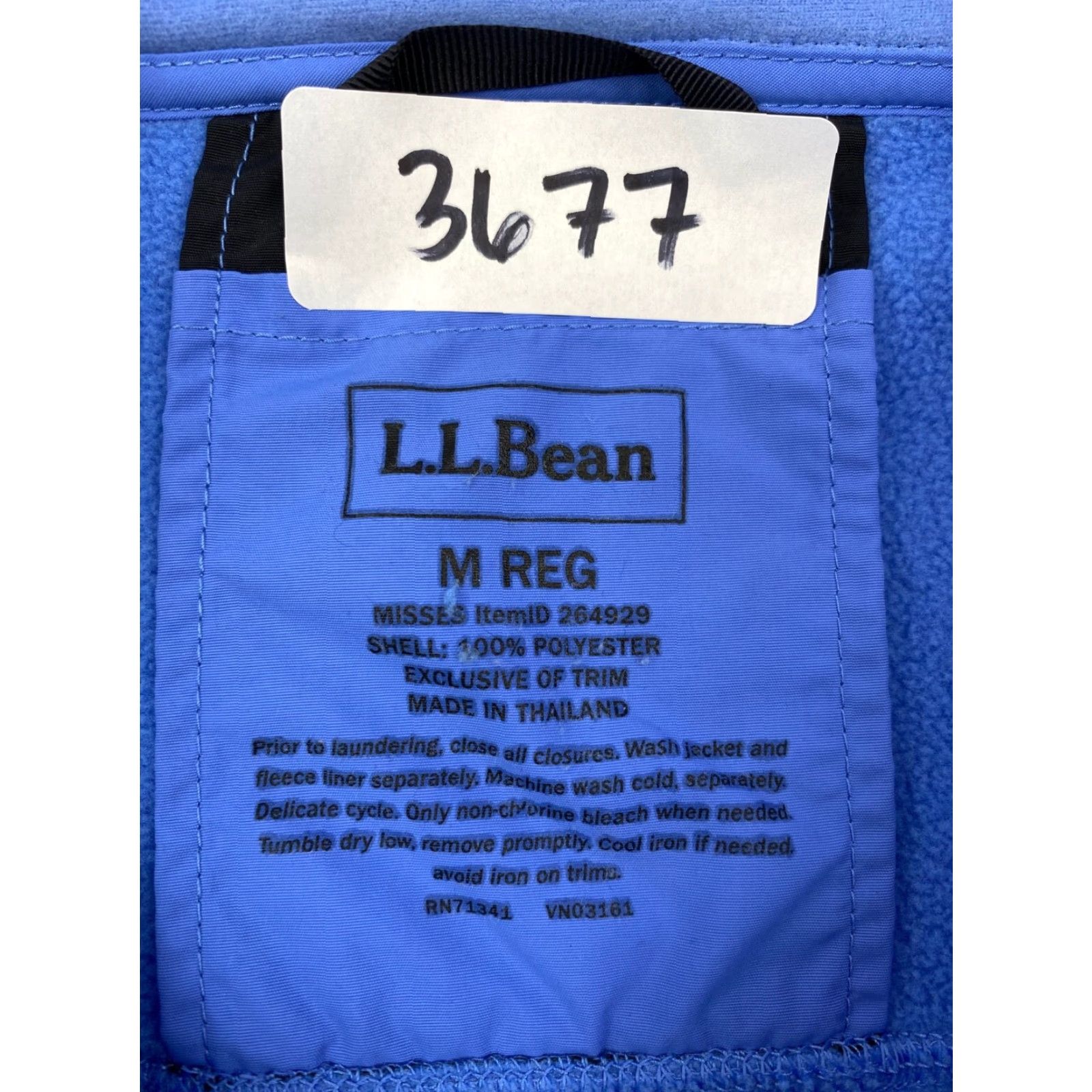 Vintage VINTAGE LL Bean Womens Fleece Jacket Full Zip M Light Blue Outdoor Hiking #3677 Size M / US 6-8 / IT 42-44 - 2 Thumbnail