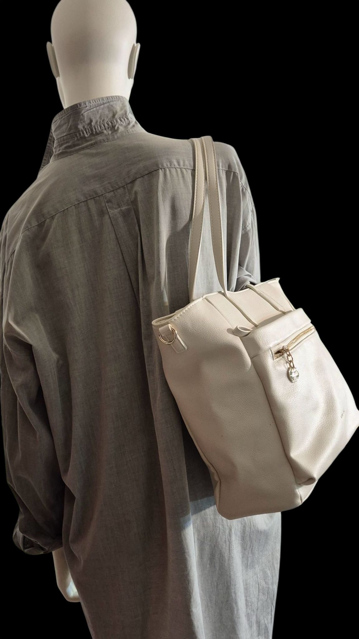 Other Miriade White Shoulder Bag – Elegant City Tote – NWT Size ONE SIZE - 3 Thumbnail