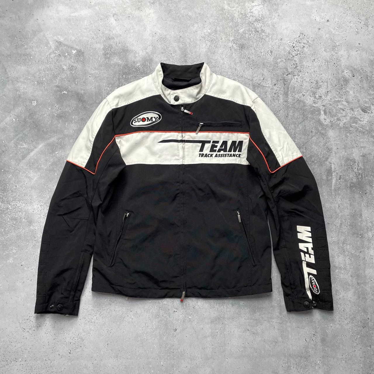 Vintage Vintage 2000s Suomy Track Assistance Team Racing Jacket Size US L / EU 52-54 / 3 - 1 Thumbnail