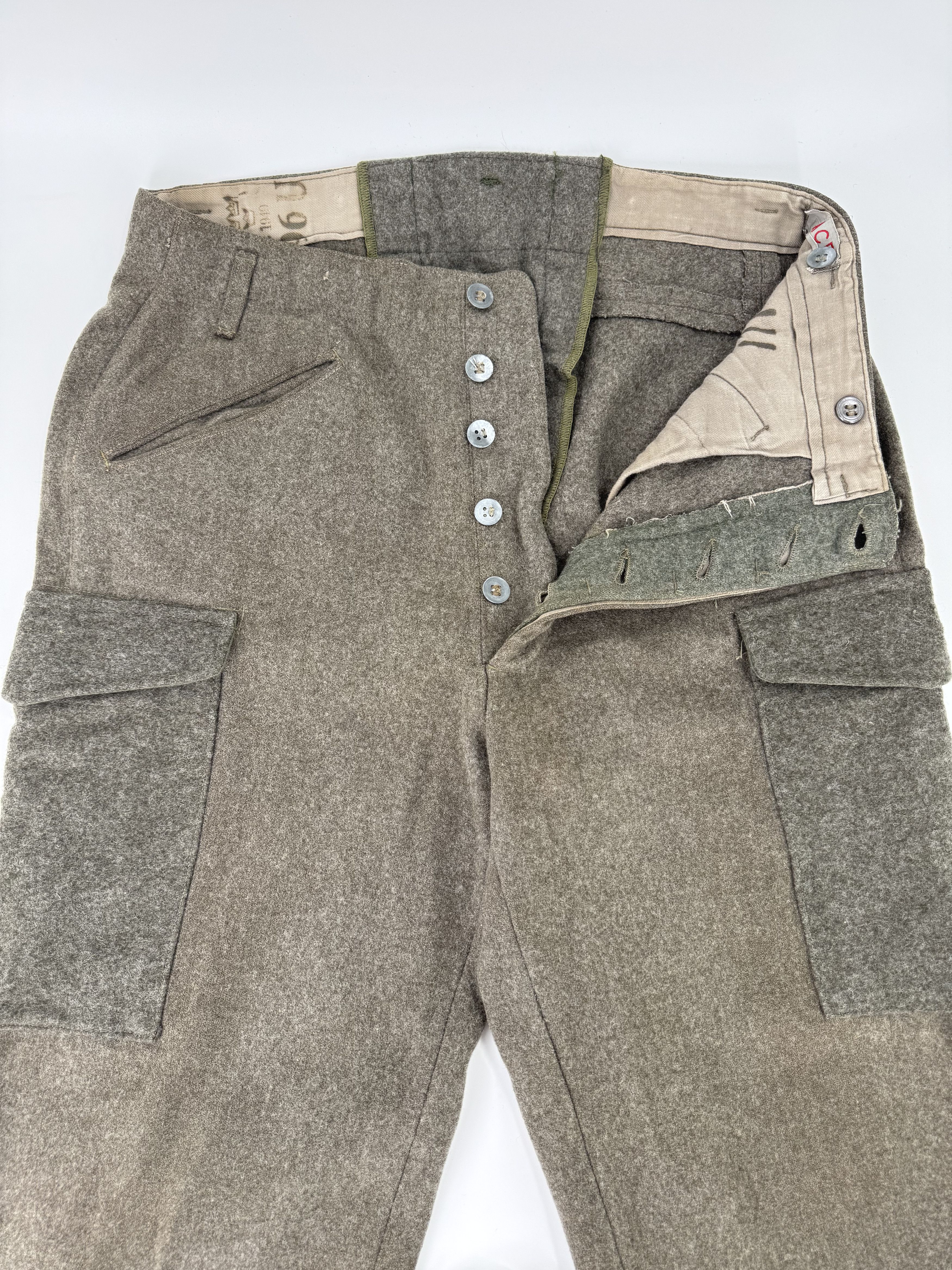 Vintage Vintage 1940 Swedish Military Trousers Pants Wool 1940s 40s Size US 34 / EU 50 - 3 Thumbnail