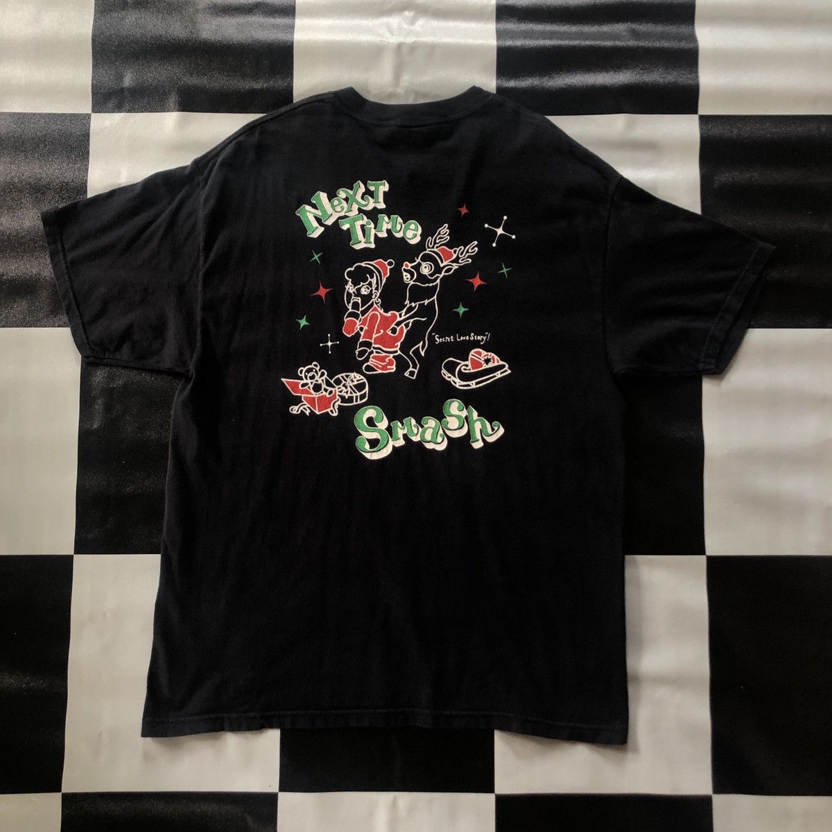 Hanes × Japanese Brand × Vintage Kishidenne Wrerutogood Fuckin Merry Xmas Tee Shirt Size US L / EU 52-54 / 3 - 3 Thumbnail