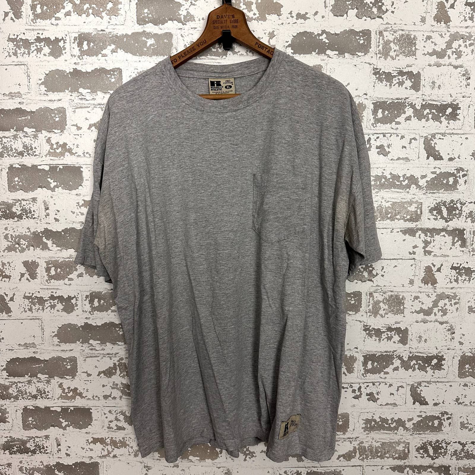 Vintage Russell Athletic Pro Cotton Pocket Tee Size XL 海外 即決-