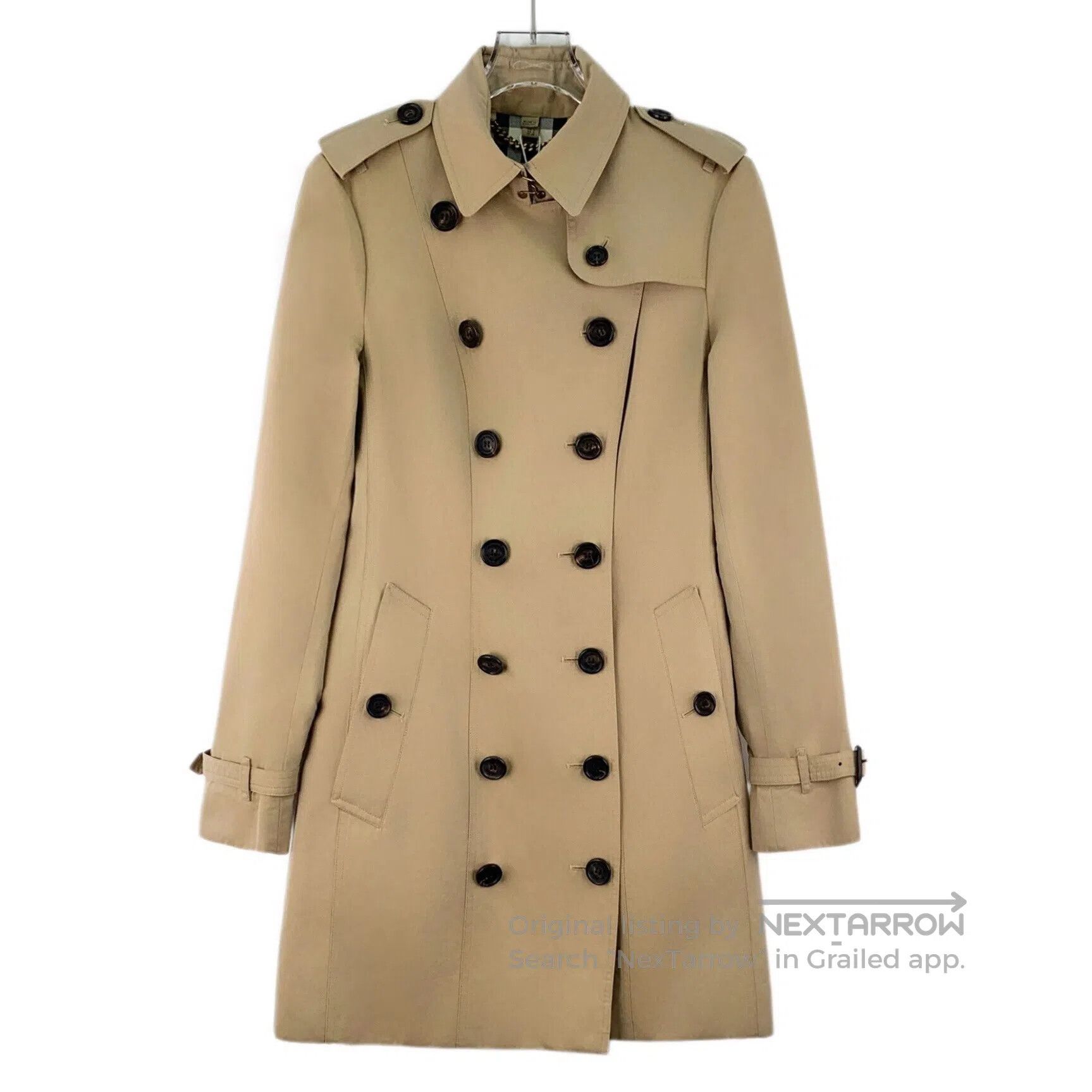 Burberry Burberry Brown Cotton Collar Double-breasted Long Sleeve B Size XS / US 0-2 / IT 36-38 - 1 Thumbnail