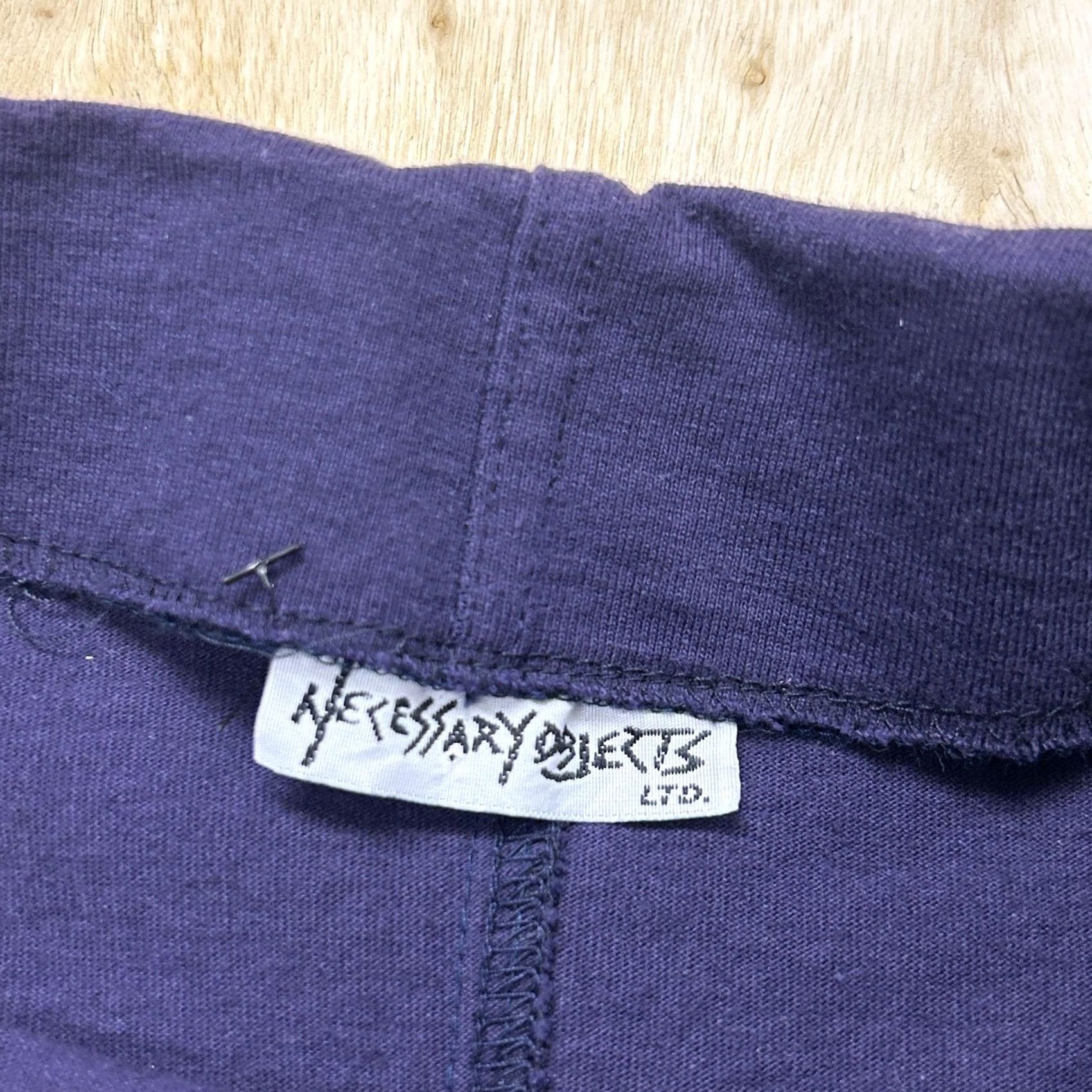 Vintage VINTAGE Necessary Objects Skirt Womens Med Blue Knit Pencil Knee Length Stretch Size 32" / US 10 / IT 46 - 3 Thumbnail