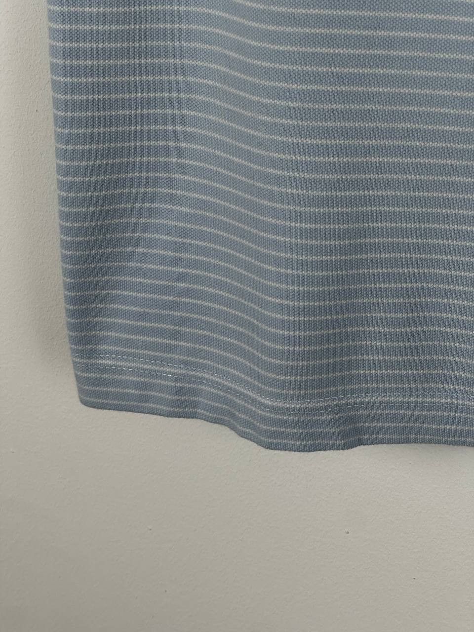 Borriello Napoli Borrelli Napoli Light Blue Striped Polo T Shirt Italy Size US M / EU 48-50 / 2 - 7 Thumbnail