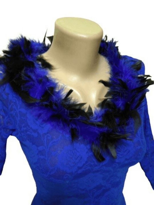 Japanese Brand Blue lace blouse with feathers sz S Size S / US 4 / IT 40 - 2 Thumbnail