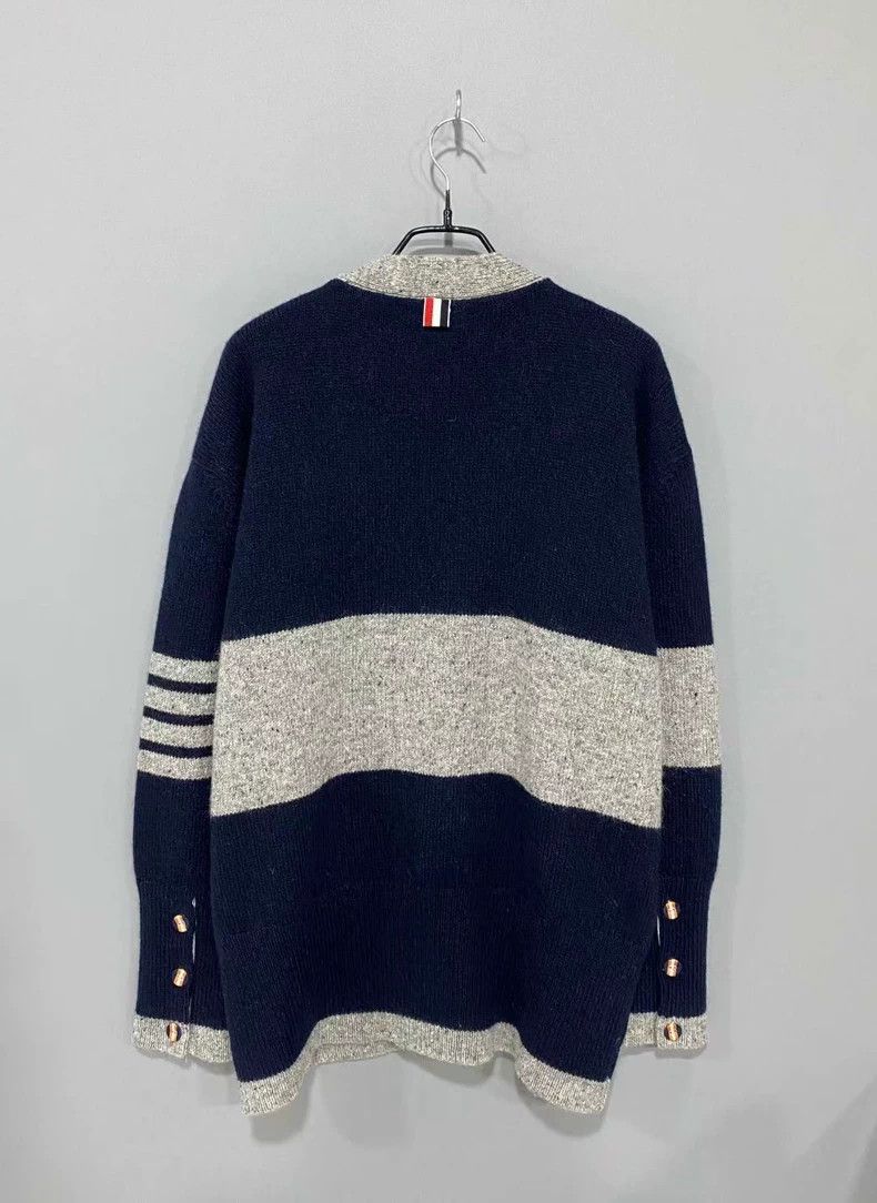 Thom Browne Thom Browne Dark blue gray cardigan coat Size US S / EU 44-46 / 1 - 2 Thumbnail