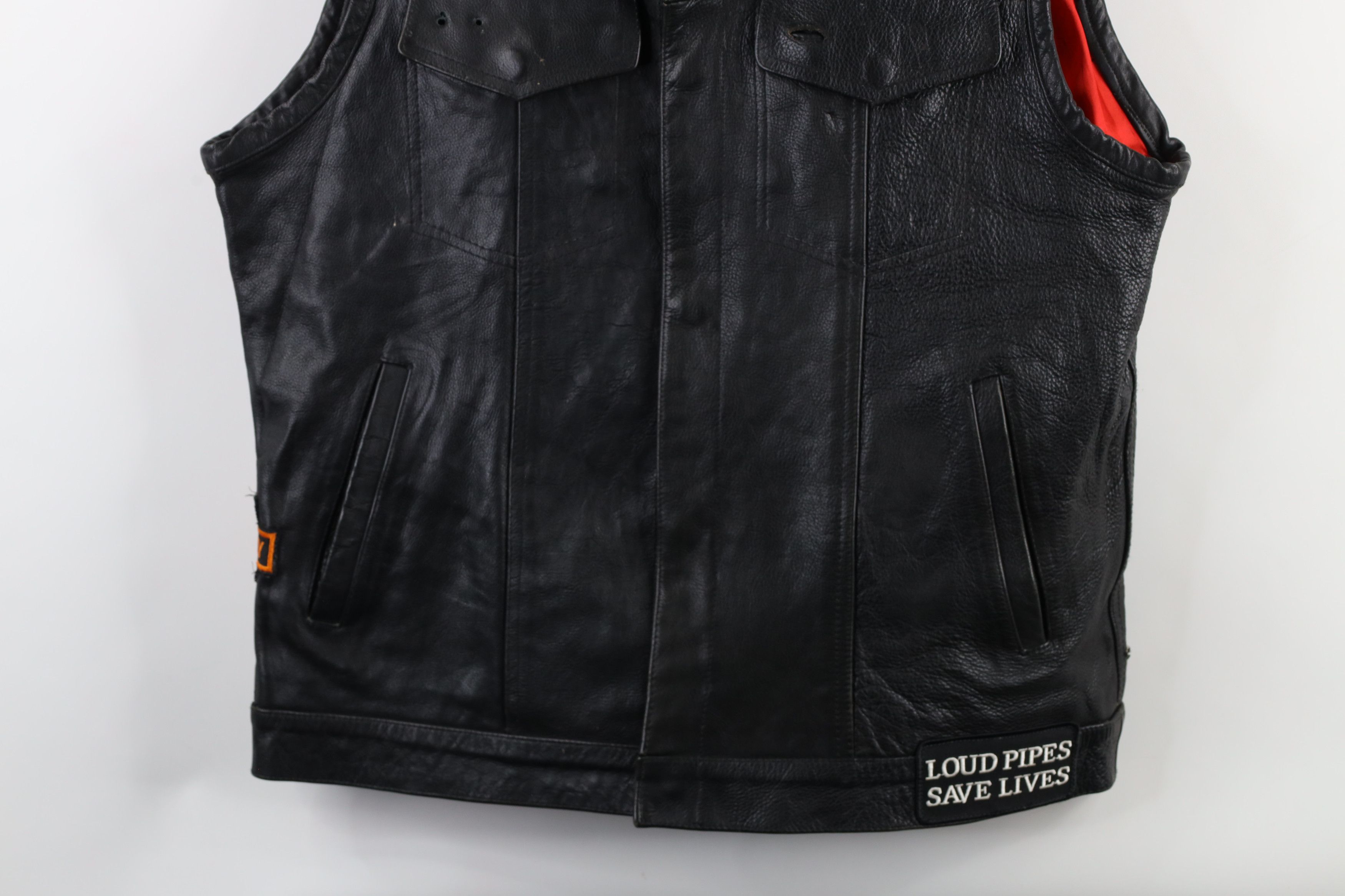 Vintage Vintage 90s Streetwear Brotherhood of Bikers Leather Vest Size US XL / EU 56 / 4 - 3 Thumbnail
