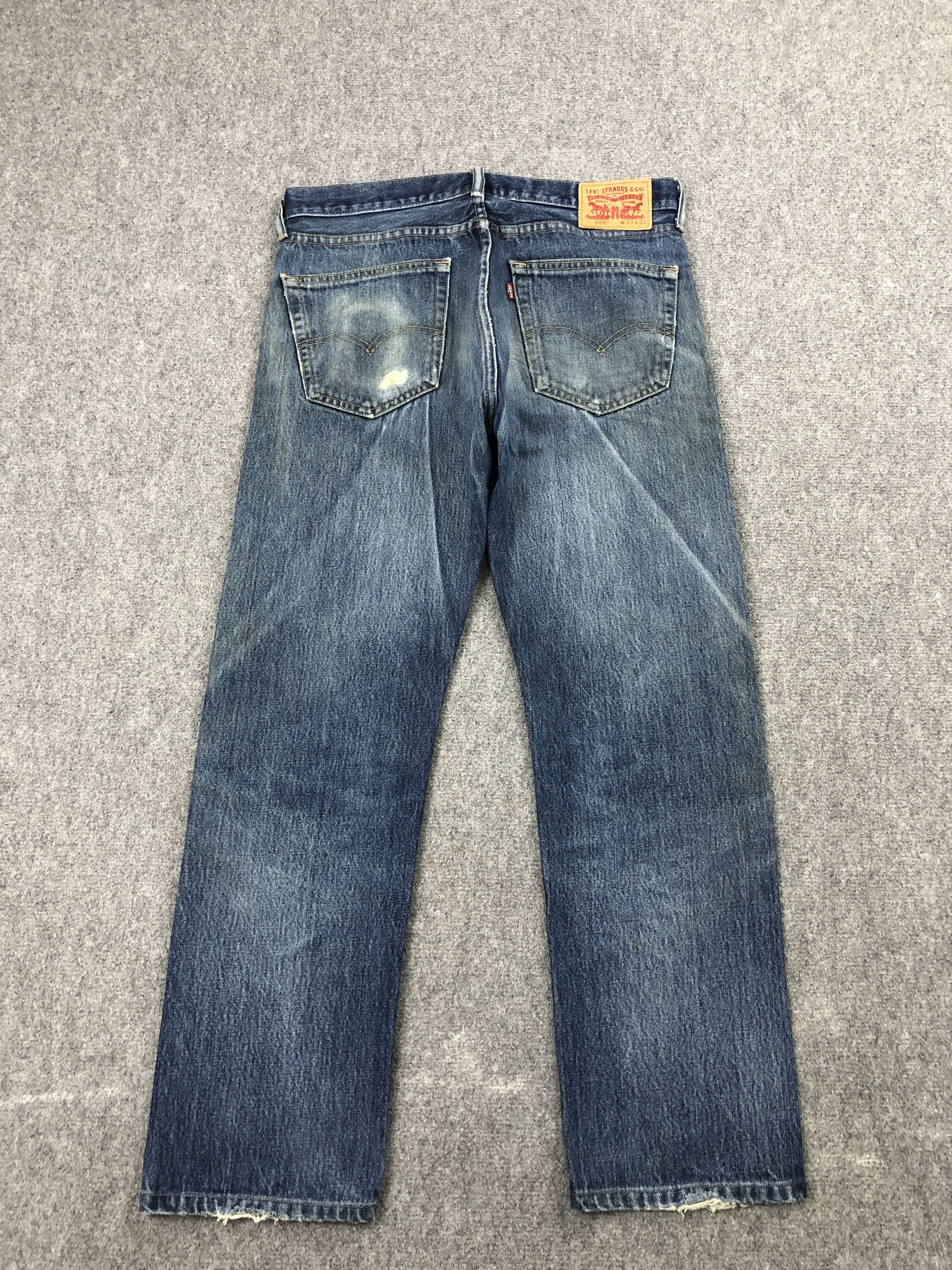 Levi's × Vintage Vintage Levis 505 Japanese Denim Style Jeans DP2438DP2438 Size US 33 - 3 Thumbnail