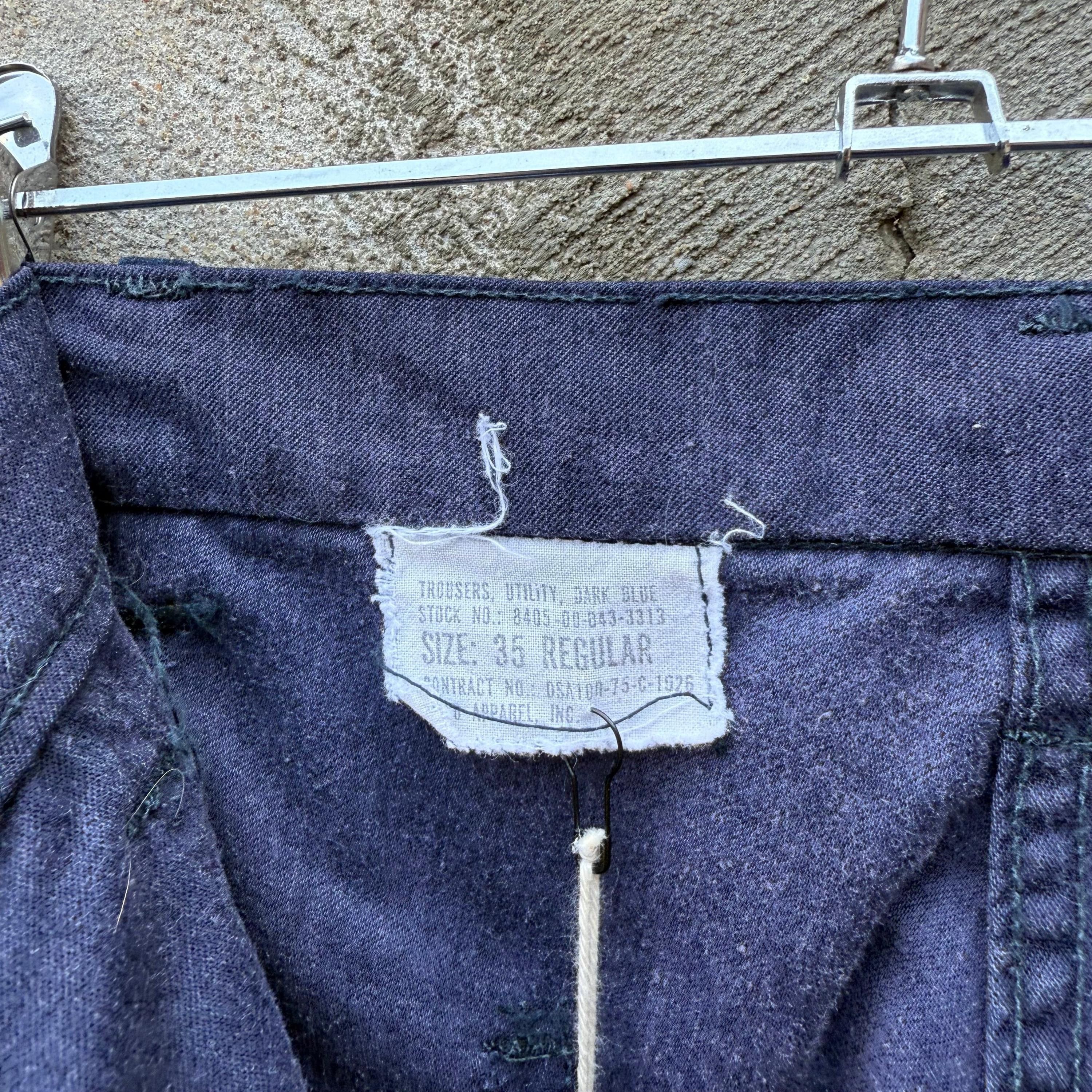Vintage 70's Vintage USN Utility Baker Pants Style Trousers Size US 32 / EU 48 - 3 Thumbnail