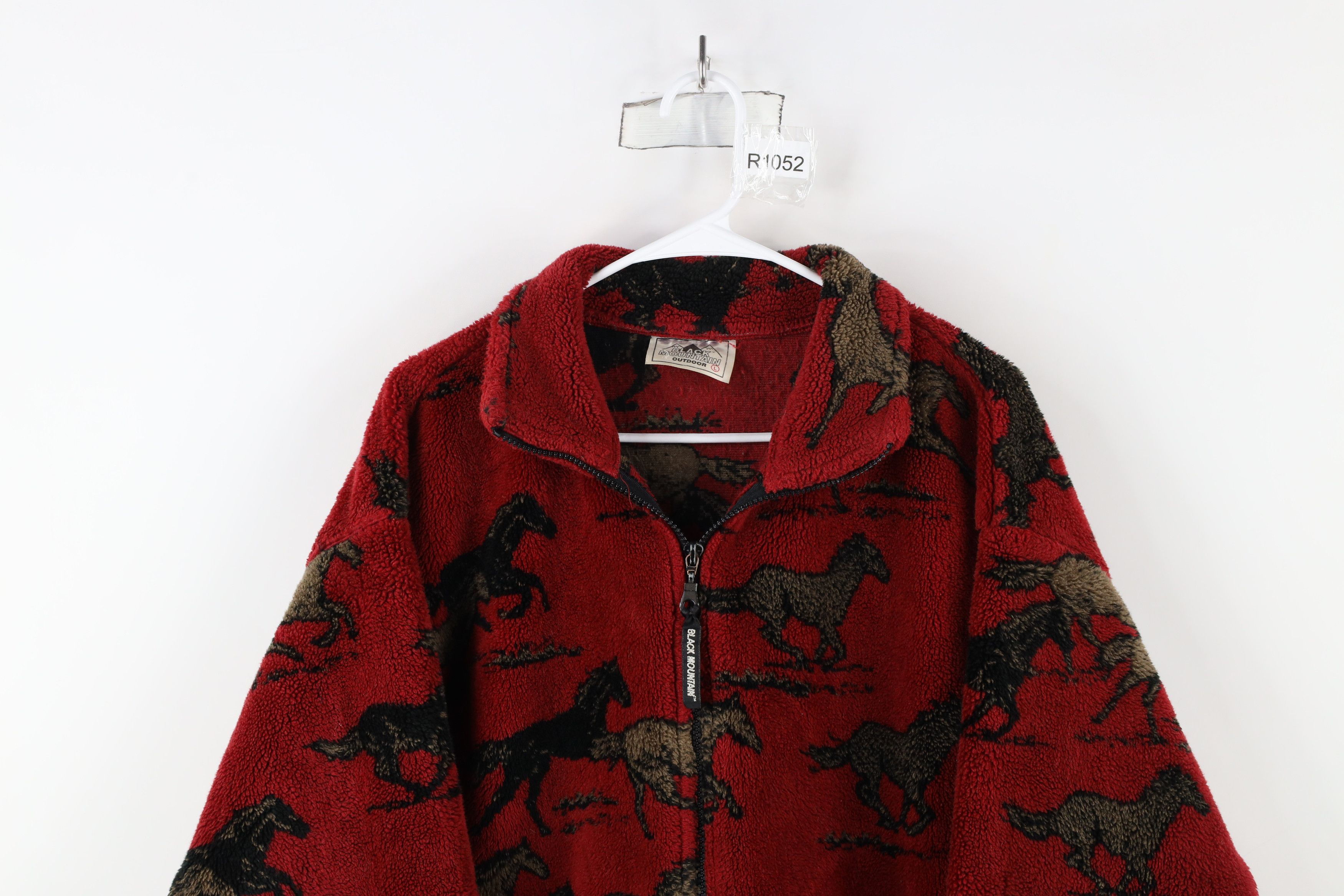 Vintage Vintage 90s Streetwear Horse Equestrian Fleece Jacket USA Size L / US 10 / IT 46 - 2 Thumbnail
