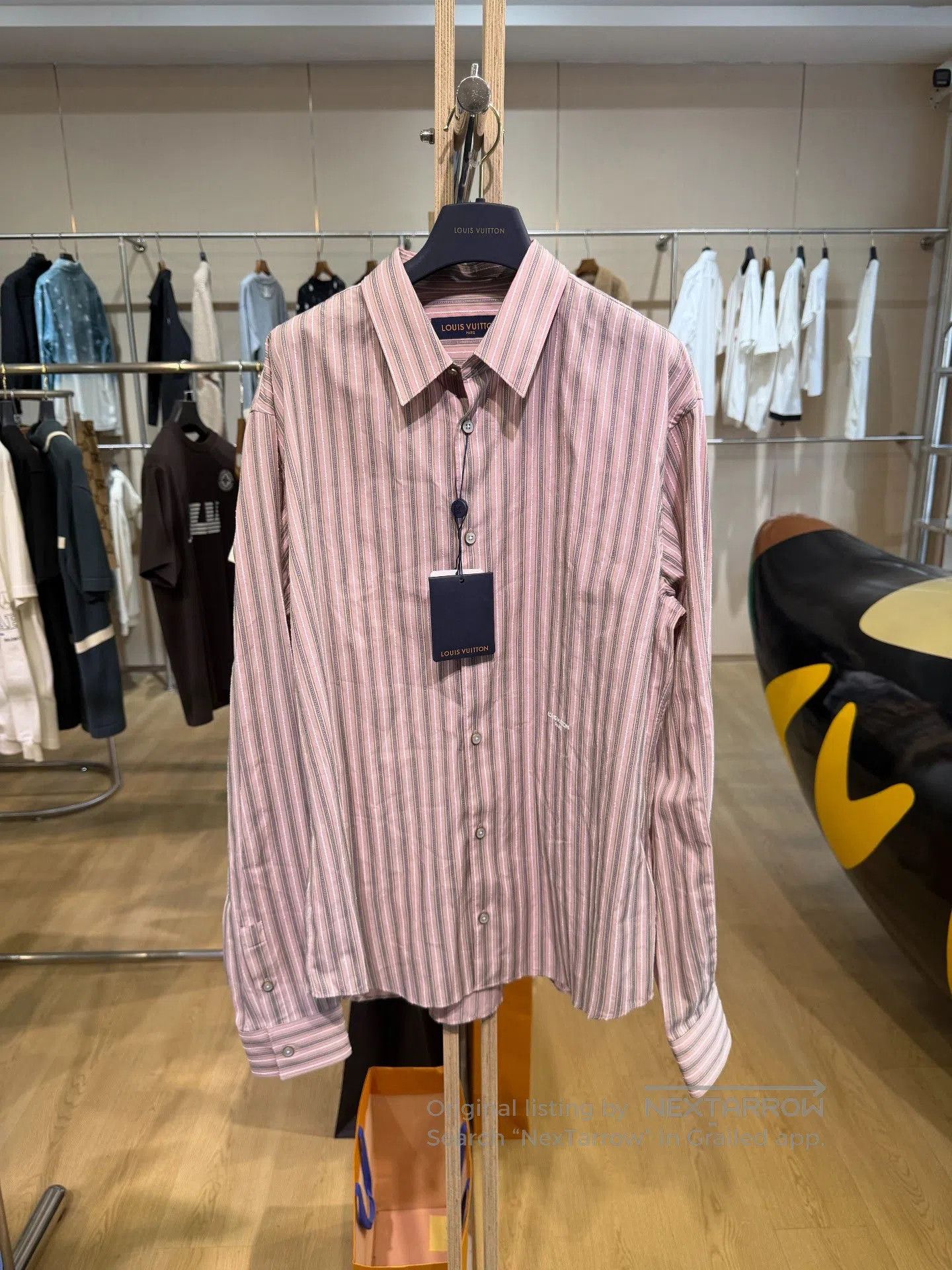 Louis Vuitton Louis Vuitton SS26 Striped Logo Embroidered Longsleeve. Size US XL / EU 56 / 4 - 1 Thumbnail