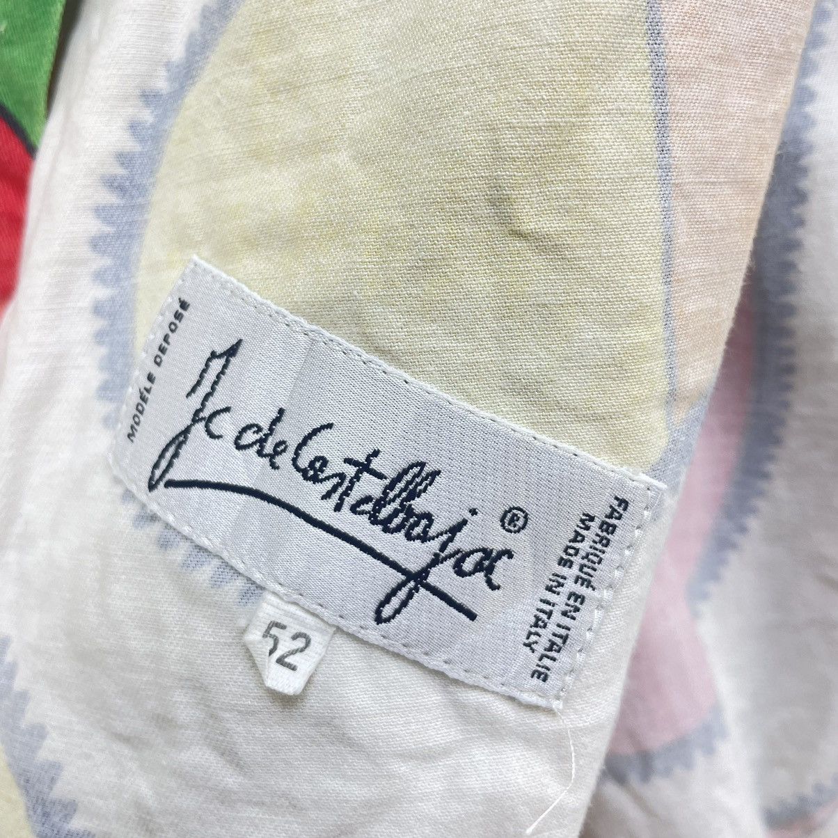 Jean Charles De Castelbajac × Vintage 💥Vtg Castelbajec Euro Paisley Nation Flag Bomber Jacket Size US XL / EU 56 / 4 - 15 Thumbnail