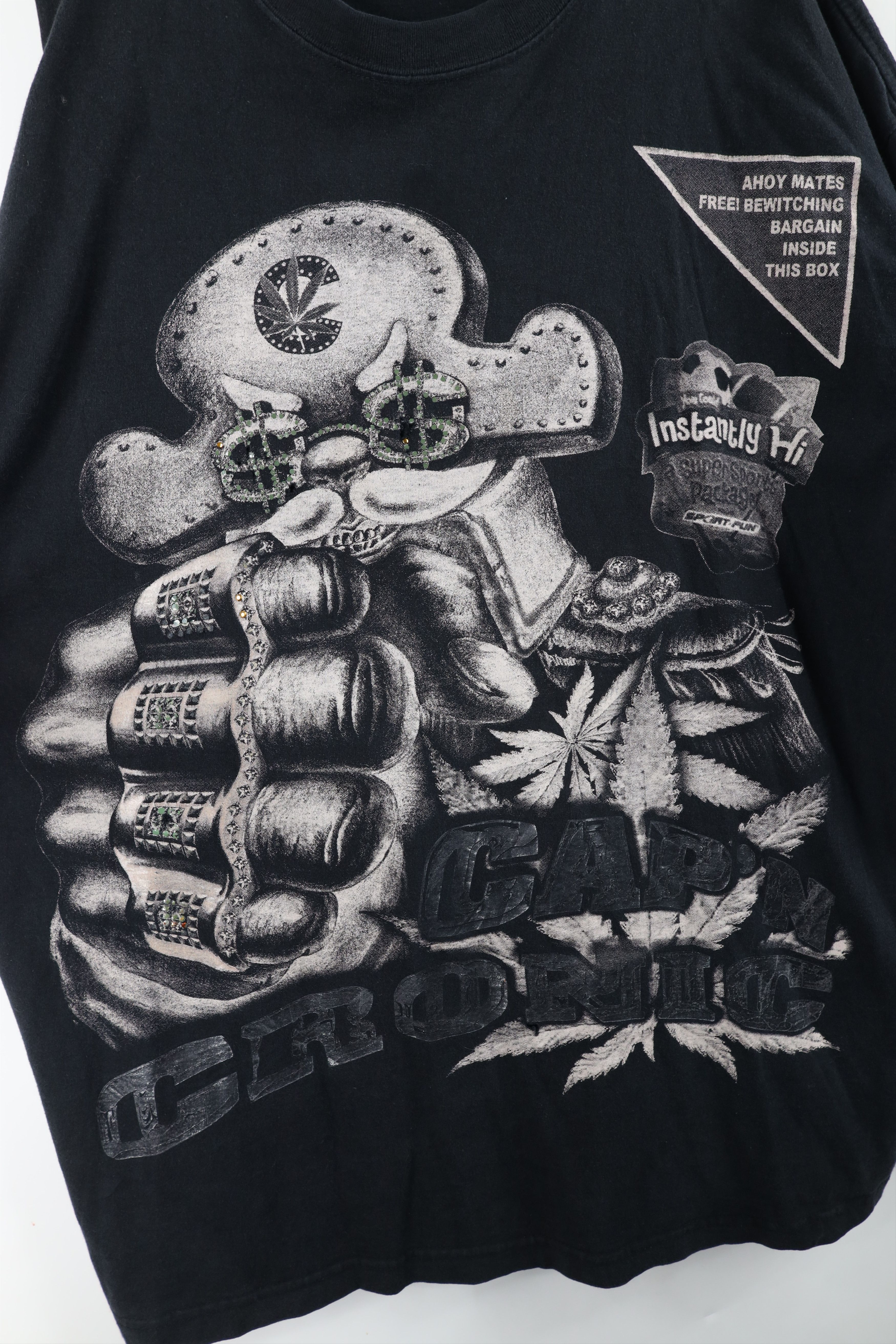 Vintage Vintage Y2K Streetwear Cap'n Cronic Weed Marijuana T-Shirt Size US XXL / EU 58 / 5 - 8 Thumbnail