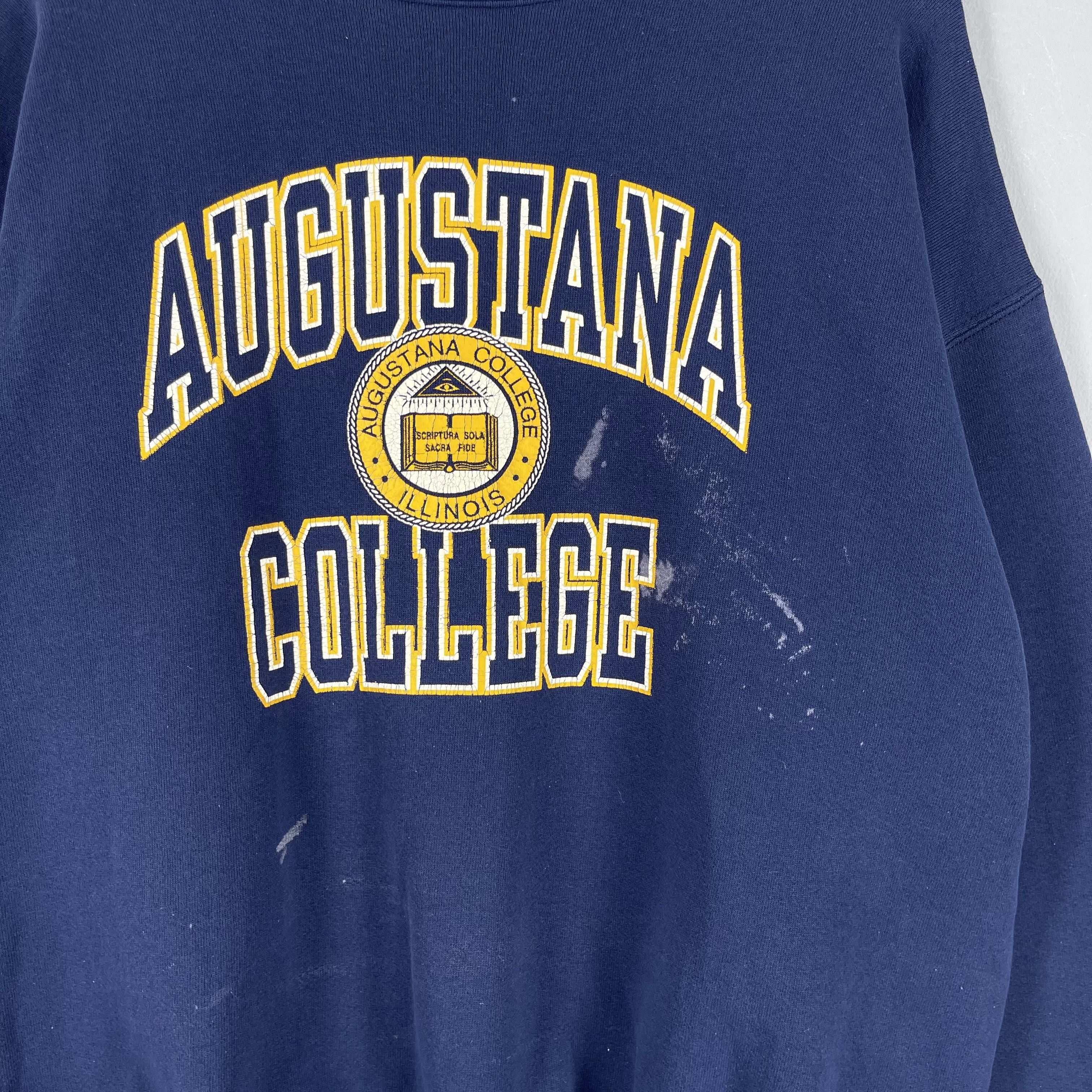 Champion Vintage 90s CHAMPION Augustana College Distressed Sweatshirt Size US L / EU 52-54 / 3 - 3 Thumbnail