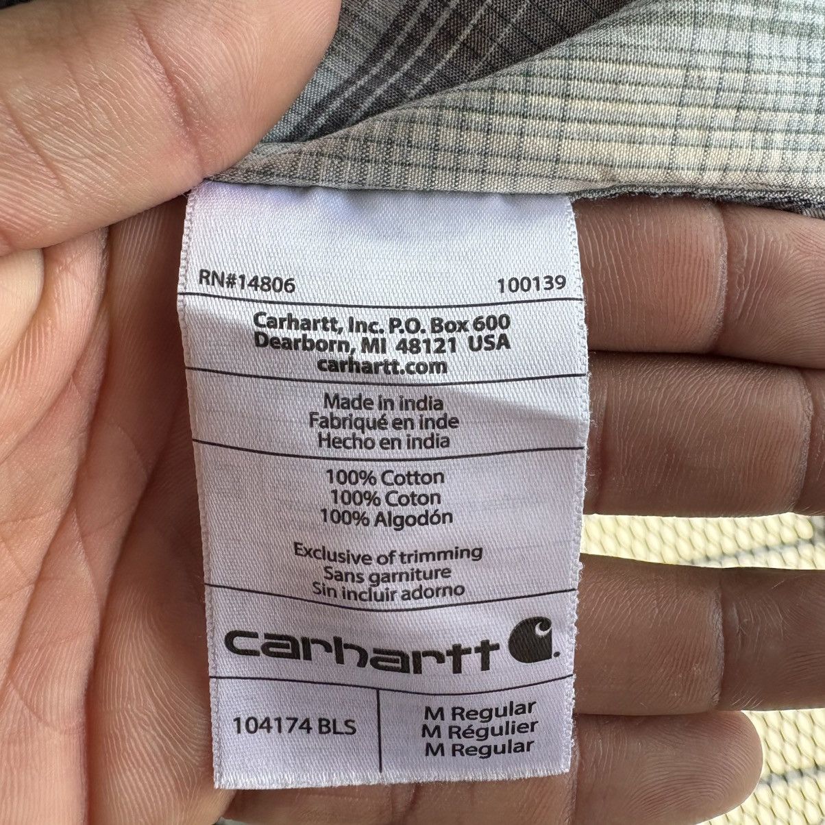 Carhartt Carhartt Men's Relaxed Fit Medium Short Sleeve Button Down Size US M / EU 48-50 / 2 - 9 Thumbnail