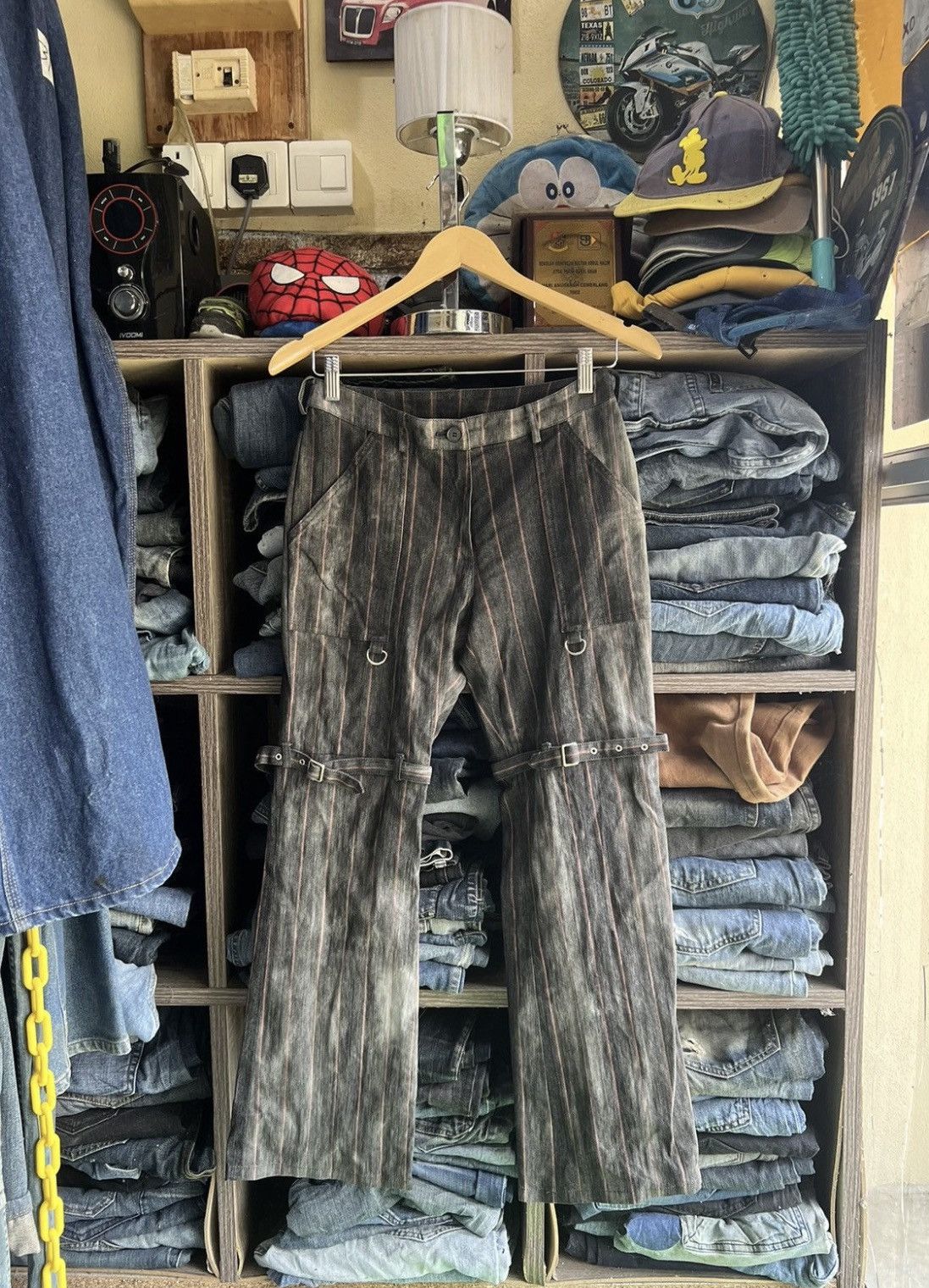 If Six Was Nine 🔥Sun Faded Caravan Punk Seditionaries Bondage Pant Size US 28 / EU 44 - 3 Thumbnail