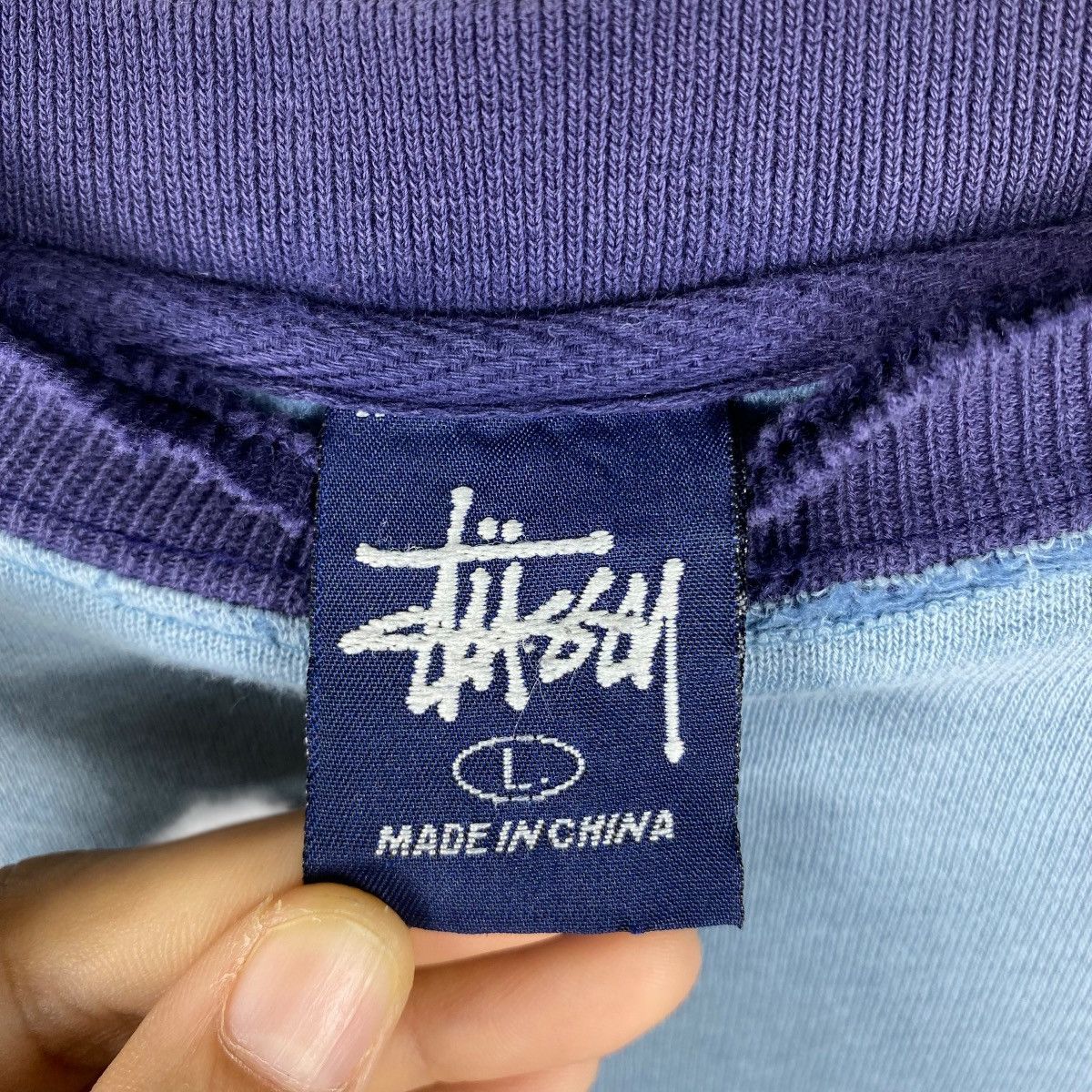 Stussy Vintage 90's STUSSY World Tour Distressed Crewneck Size US L / EU 52-54 / 3 - 6 Thumbnail