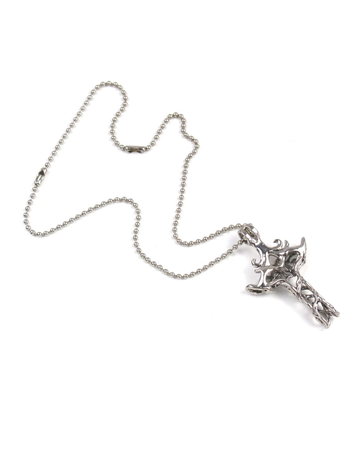 Vintage 2000S JAPANESE MADE ELVEN GOTHIC VINE CROSS PENDANT NECKLACE Size ONE SIZE - 2 Thumbnail