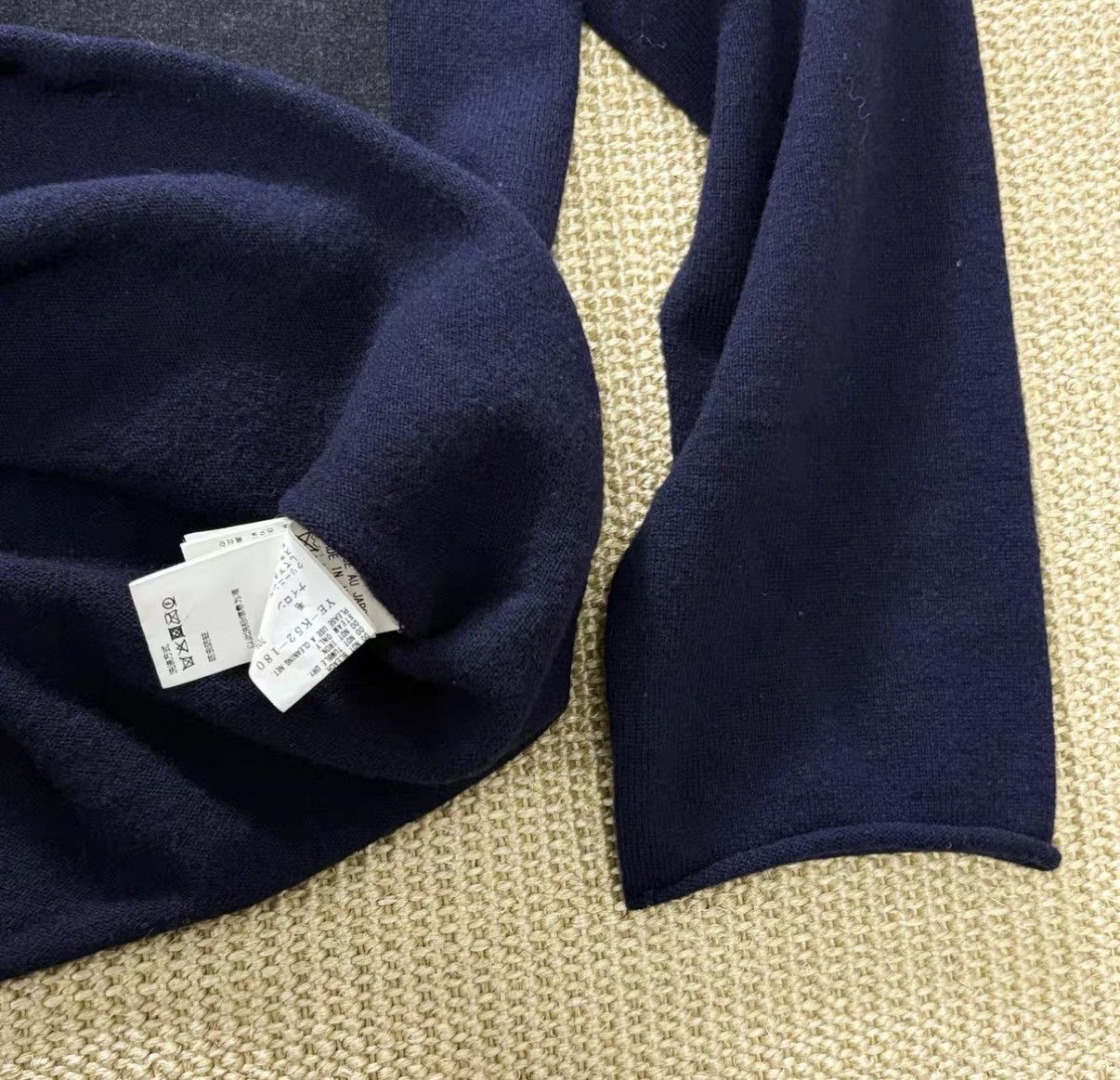 Yohji Yamamoto Yohji Yamamoto YS Mock Neck Navy Long Sleeve Top J29 Size US L / EU 52-54 / 3 - 4 Thumbnail