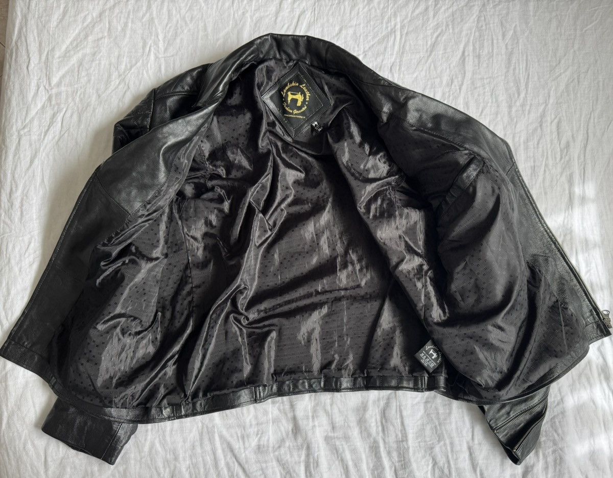 Genuine Leather × The Leather Shop Lambskin Black Leather Jacket Size US XL / EU 56 / 4 - 4 Thumbnail