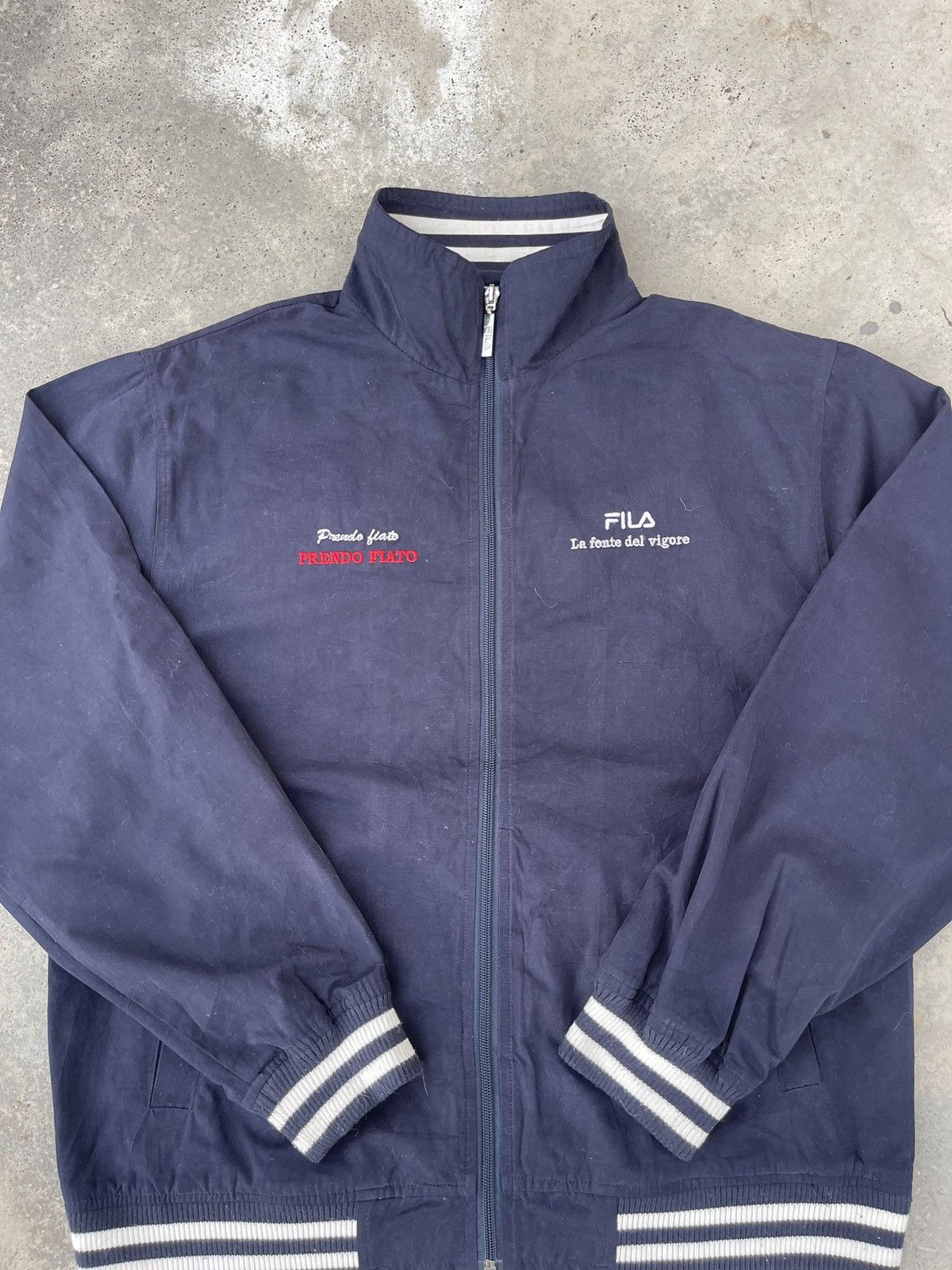 Fila × Vintage Vintage Fila Zip Up Jacket Size US L / EU 52-54 / 3 - 2 Thumbnail