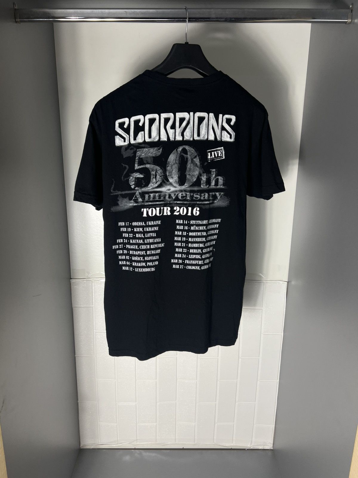 Band Tees × Vintage VERY RARE SCORPIONS WORLD TOUR T-SHIRT DOUBLE PRINTED 90s Size US XL / EU 56 / 4 - 6 Thumbnail