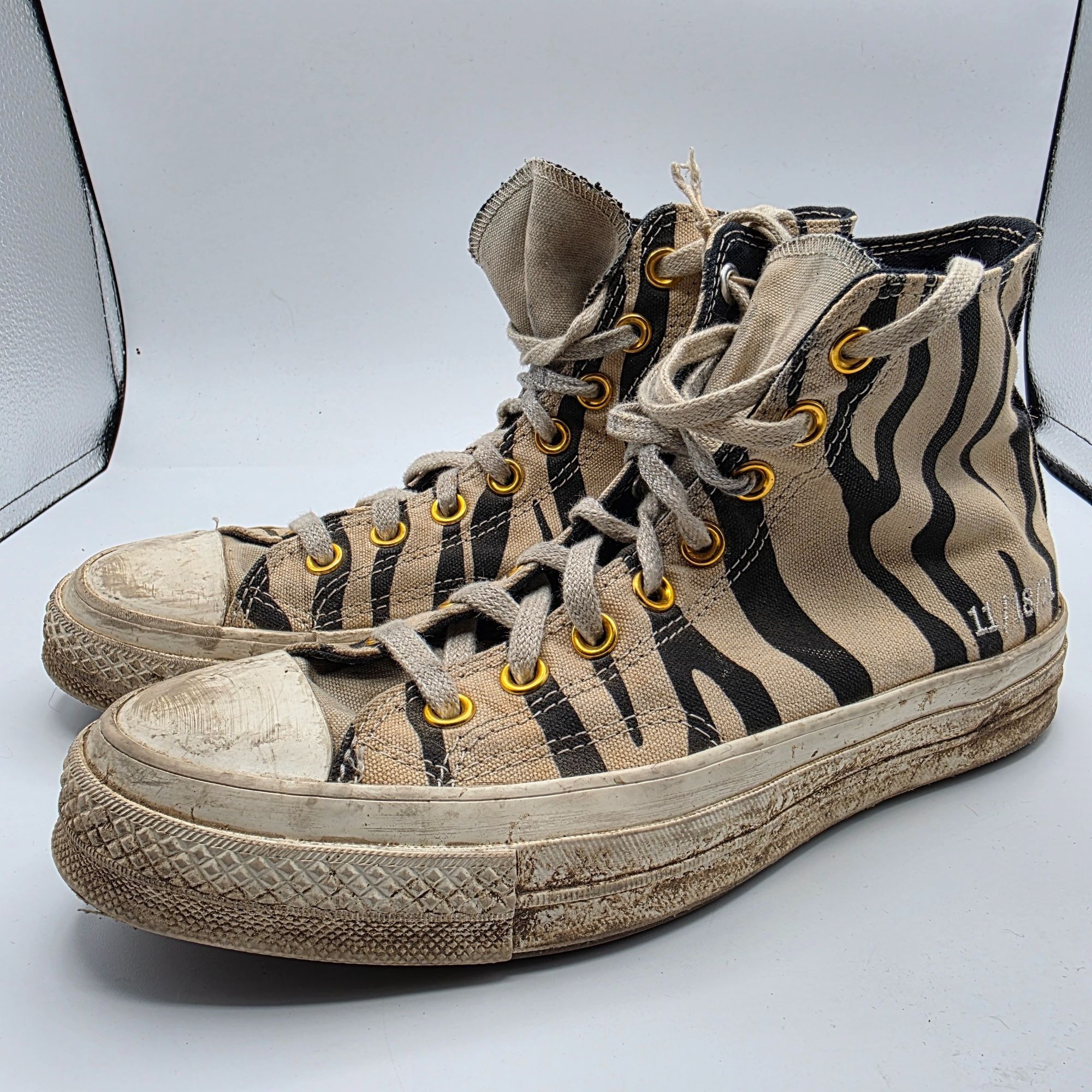 Converse Converse All Star Zebra Stripe Womens Size 8.5 High Top Size US 8 / IT 38 - 4 Thumbnail