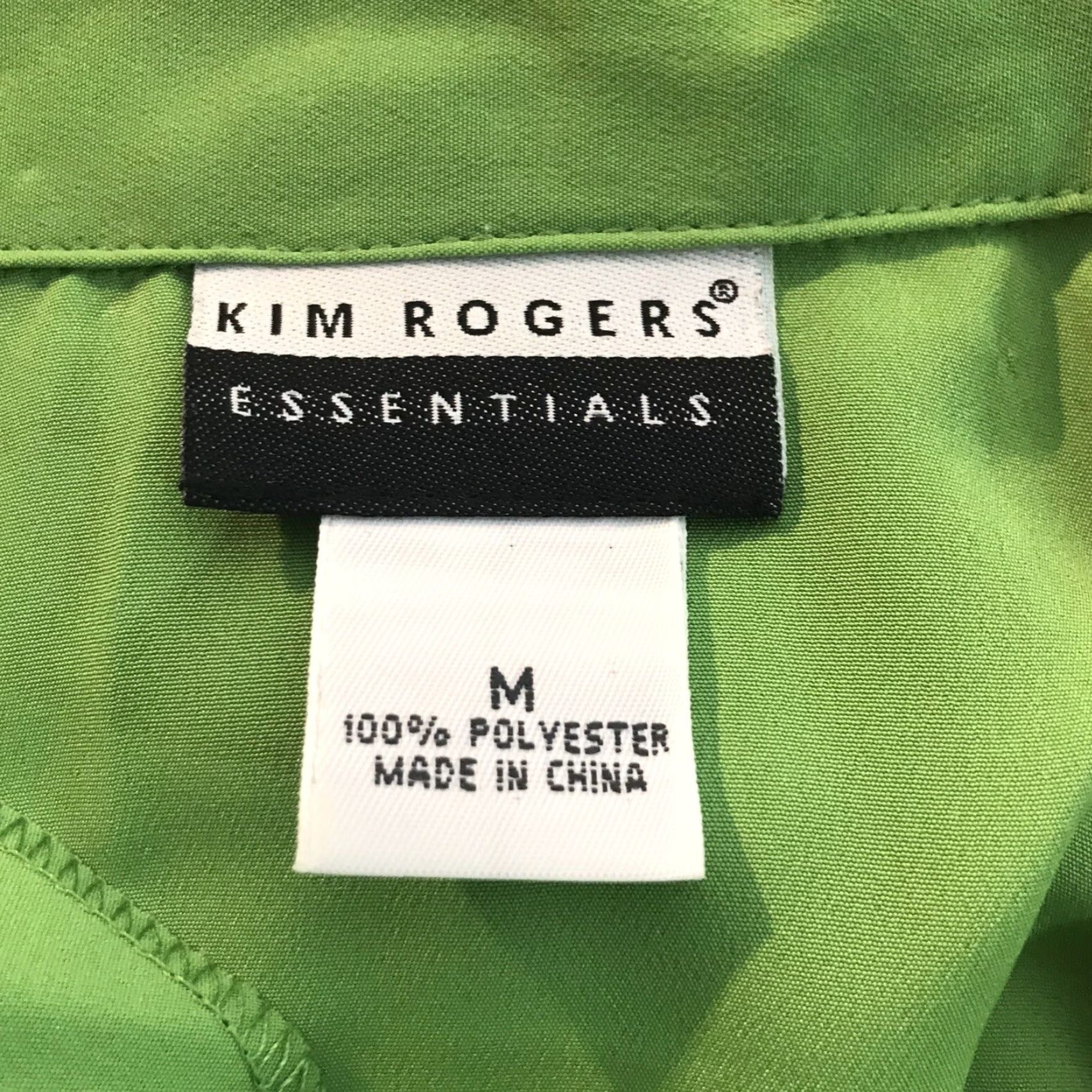 Vintage Kim Rogers Lime Green Button Up Dress Shirt Womens Size M Size M / US 6-8 / IT 42-44 - 7 Thumbnail
