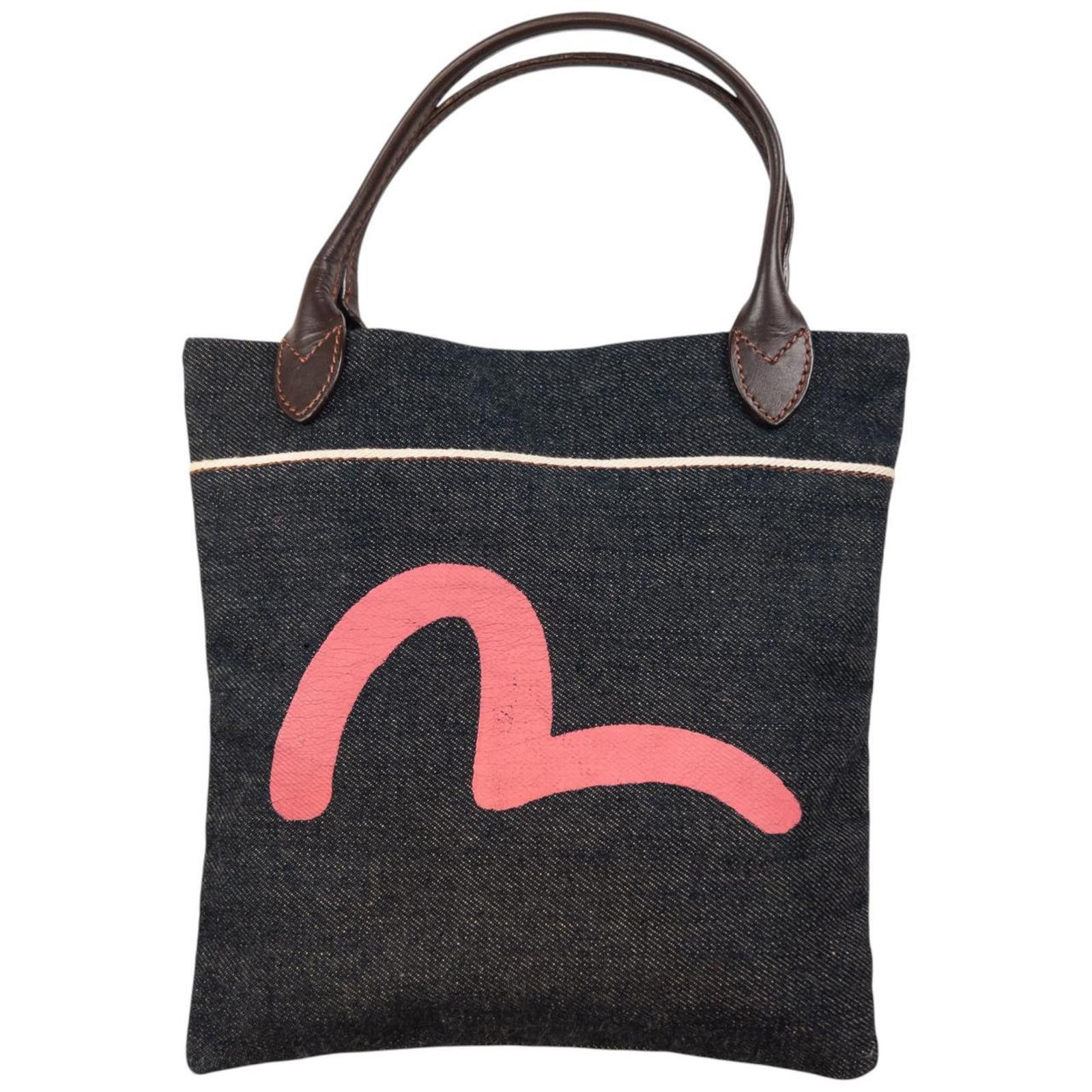 Evisu Vintage Evisu Gull Japanese Denim Handbag Size ONE SIZE - 2 Thumbnail