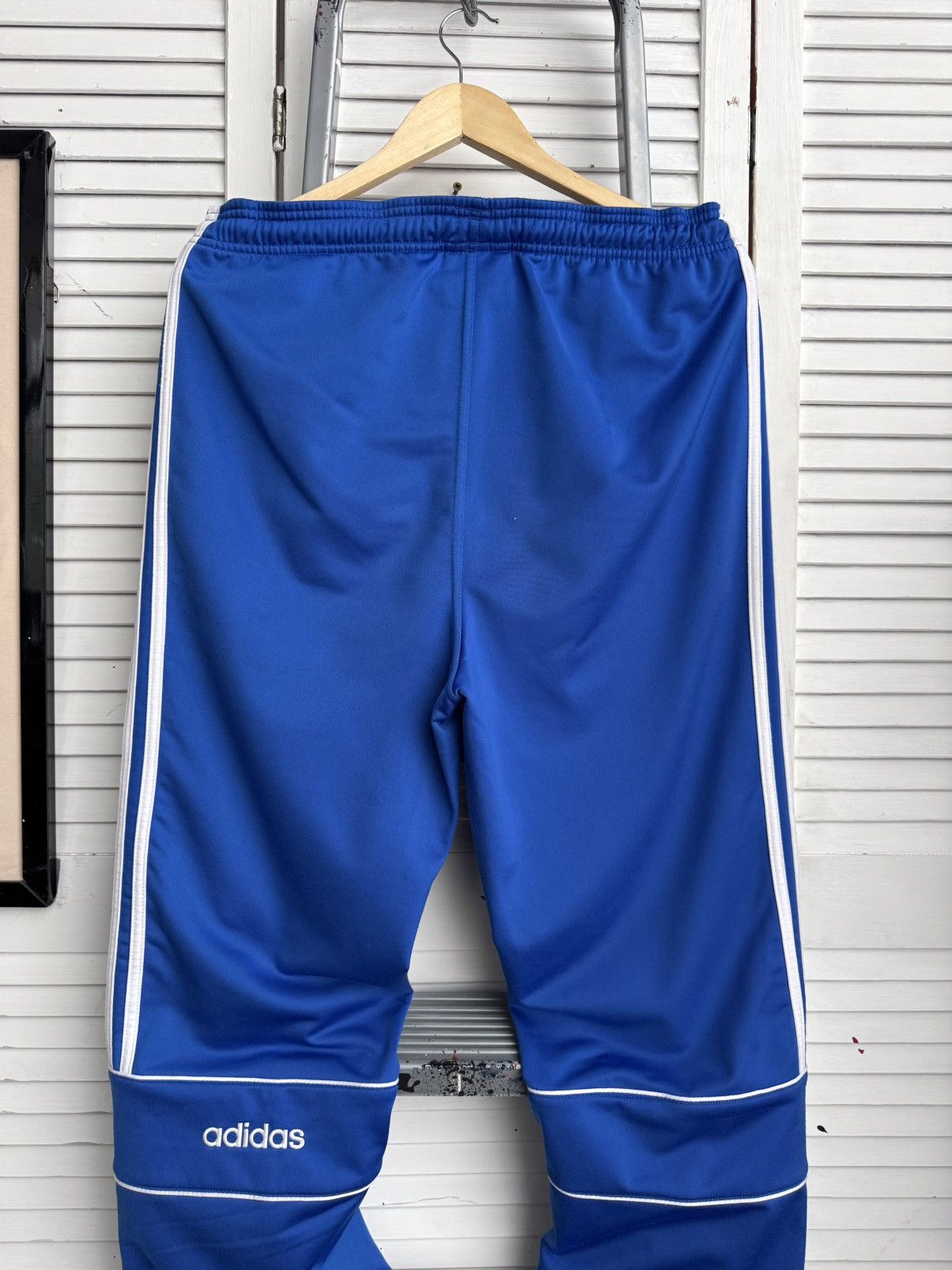 Adidas Vintage Adidas Originals Blue Trefoil Track Pants Size US 32 / EU 48 - 6 Thumbnail
