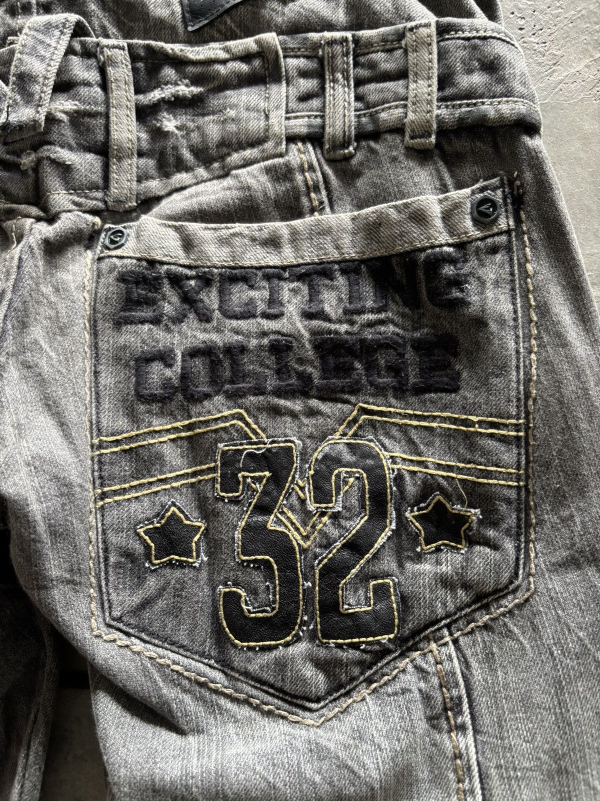 Japanese Brand Distressed double waist lace up jeans punk grungy stye Size US 32 / EU 48 - 17 Thumbnail