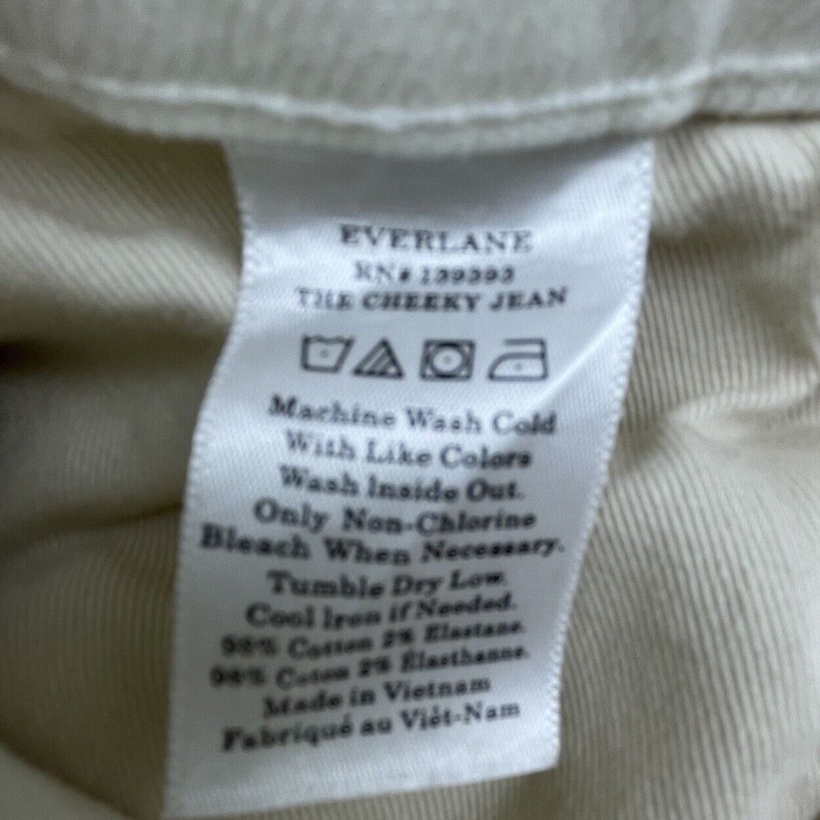 Everlane Everlane Jeans Womens 25 White Cheeky Jean Slim Straight Size 25" / US 0 / IT 36 - 7 Thumbnail
