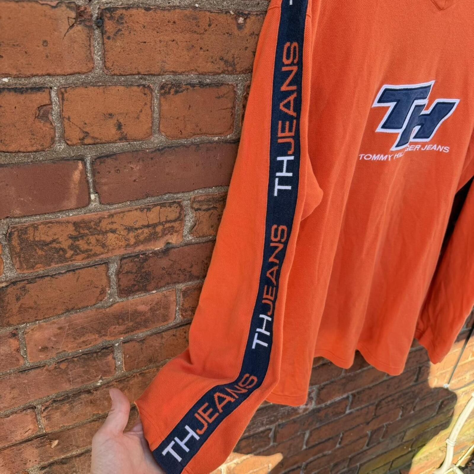 Tommy Hilfiger vintage Tommy Hilfiger Tommy jeans long sleeve t shirt 00s Size US XL / EU 56 / 4 - 3 Thumbnail
