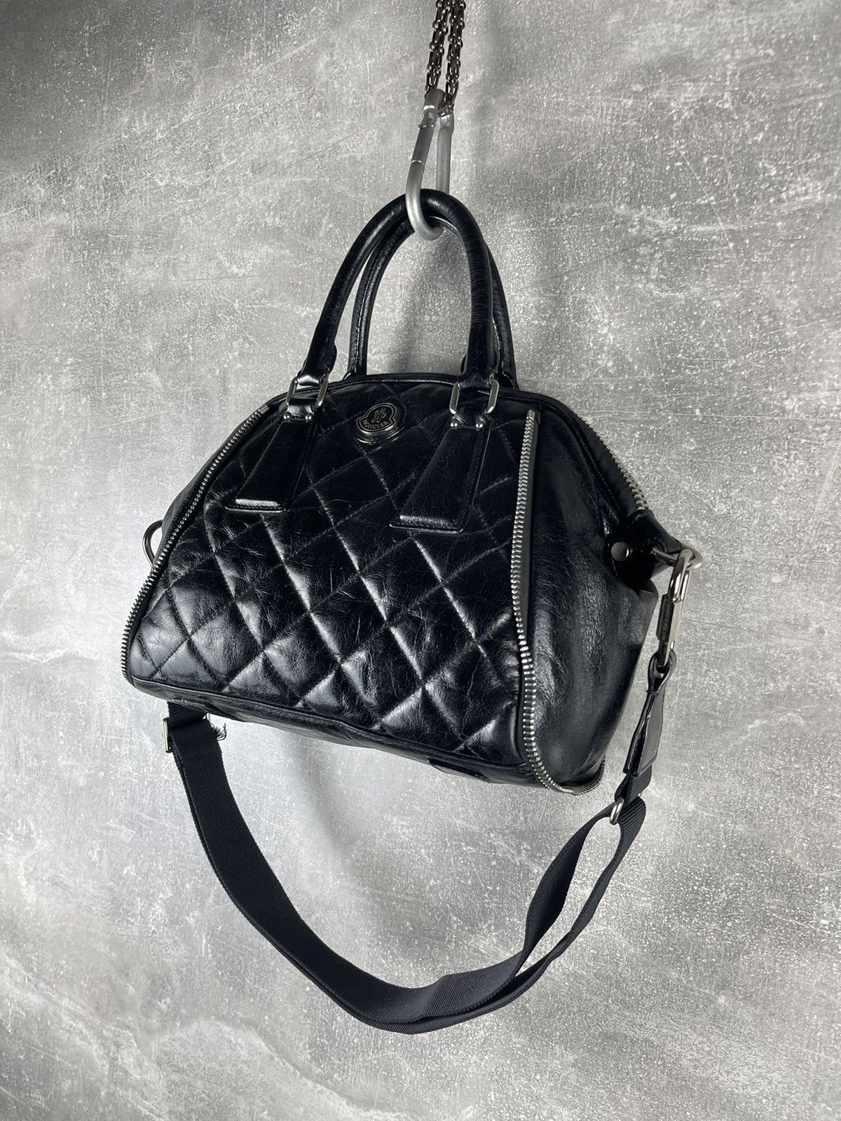 Moncler Moncler Cheryne Borsa Quilted Leather Tote CrossBody Bag Size ONE SIZE - 3 Thumbnail