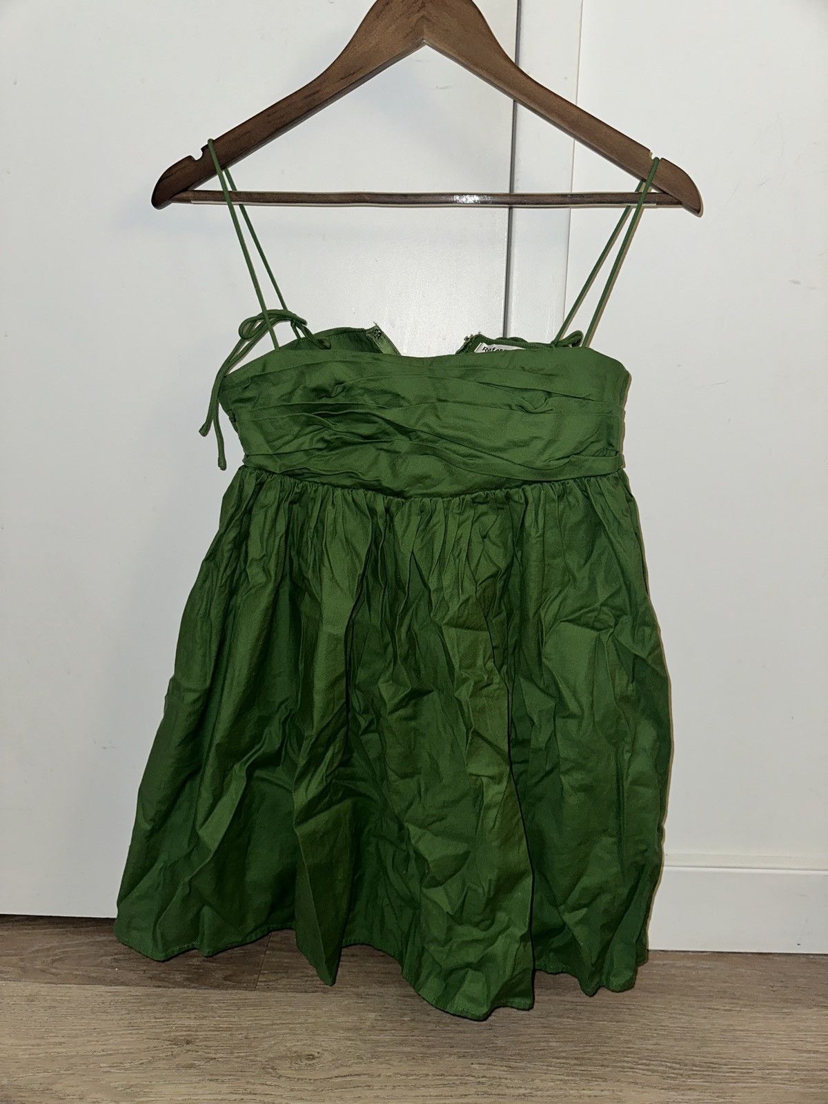 Reformation Reformation Mini Dress Green US Size 4 Size S / US 4 / IT 40 - 1 Thumbnail