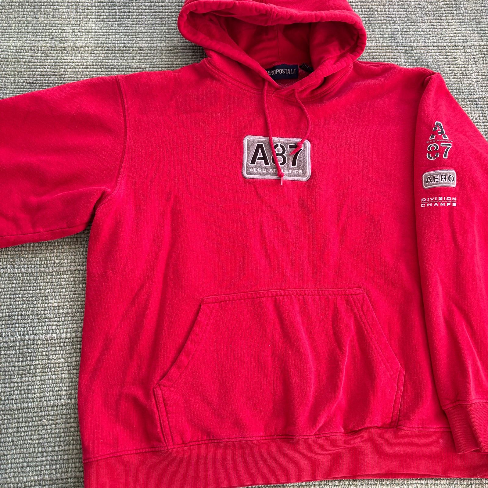 Aeropostale Vintage red aeropostale baggy hoodie size large Size US L / EU 52-54 / 3 - 6 Thumbnail