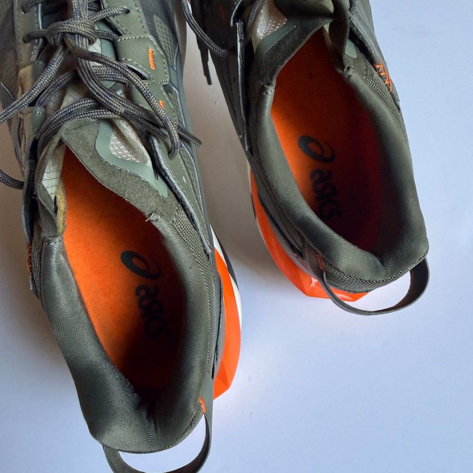 Asics ASICS GEL-Lyte XXX Green Orange Running Shoes - 1021A263 Size US 11 / EU 44 - 3 Thumbnail